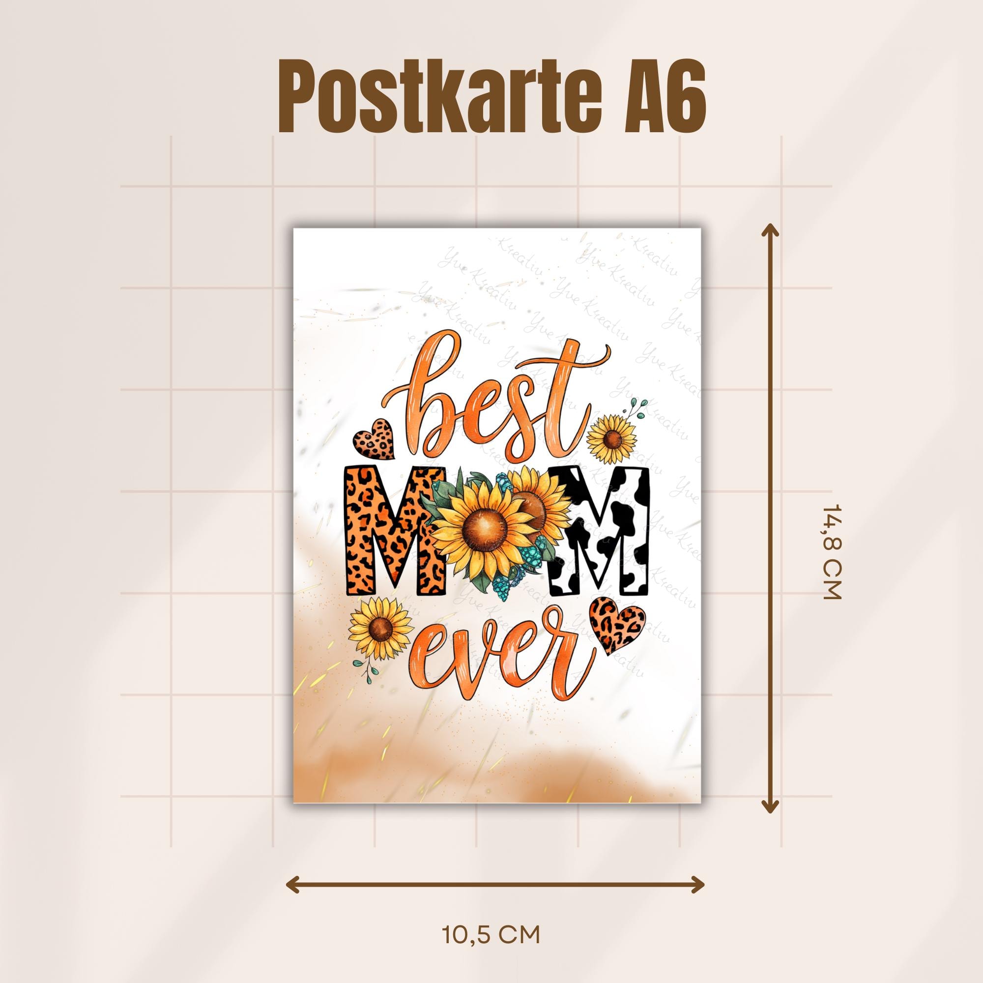 Geschenk zum Muttertag Postkarte Karte Glückwunschkarte Grußkarte Geschenkkarte auf DIN A6 Karte mit Glanzoberfläche #PHO Geschenk zum Muttertag Postkarte Karte Glückwunschkarte Grußkarte Geschenkkarte auf DIN A6 Karte mit Glanzoberfläche #PHO