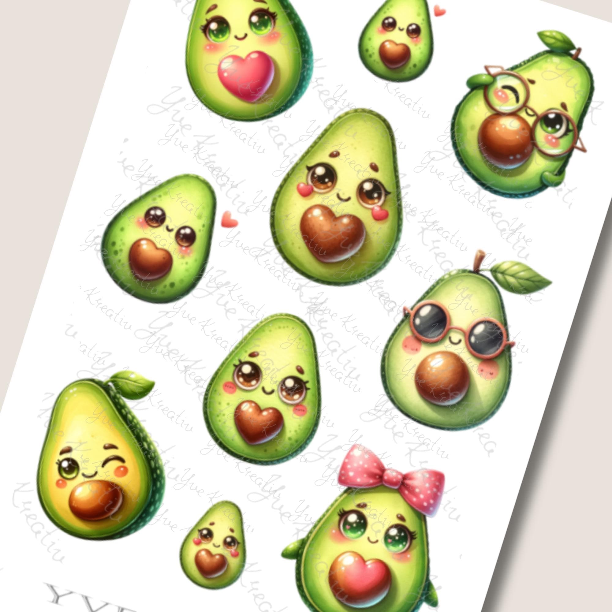 2 Stickerbogen SET lustige Avocado Aufkleber witzige Sticker | Sticker Set zur Auswahl in Weiß - Transparent - Matt - Glanz #SBA6 2 Stickerbogen SET lustige Avocado Aufkleber witzige Sticker | Sticker Set zur Auswahl in Weiß - Transparent - Matt - Glanz #SBA6