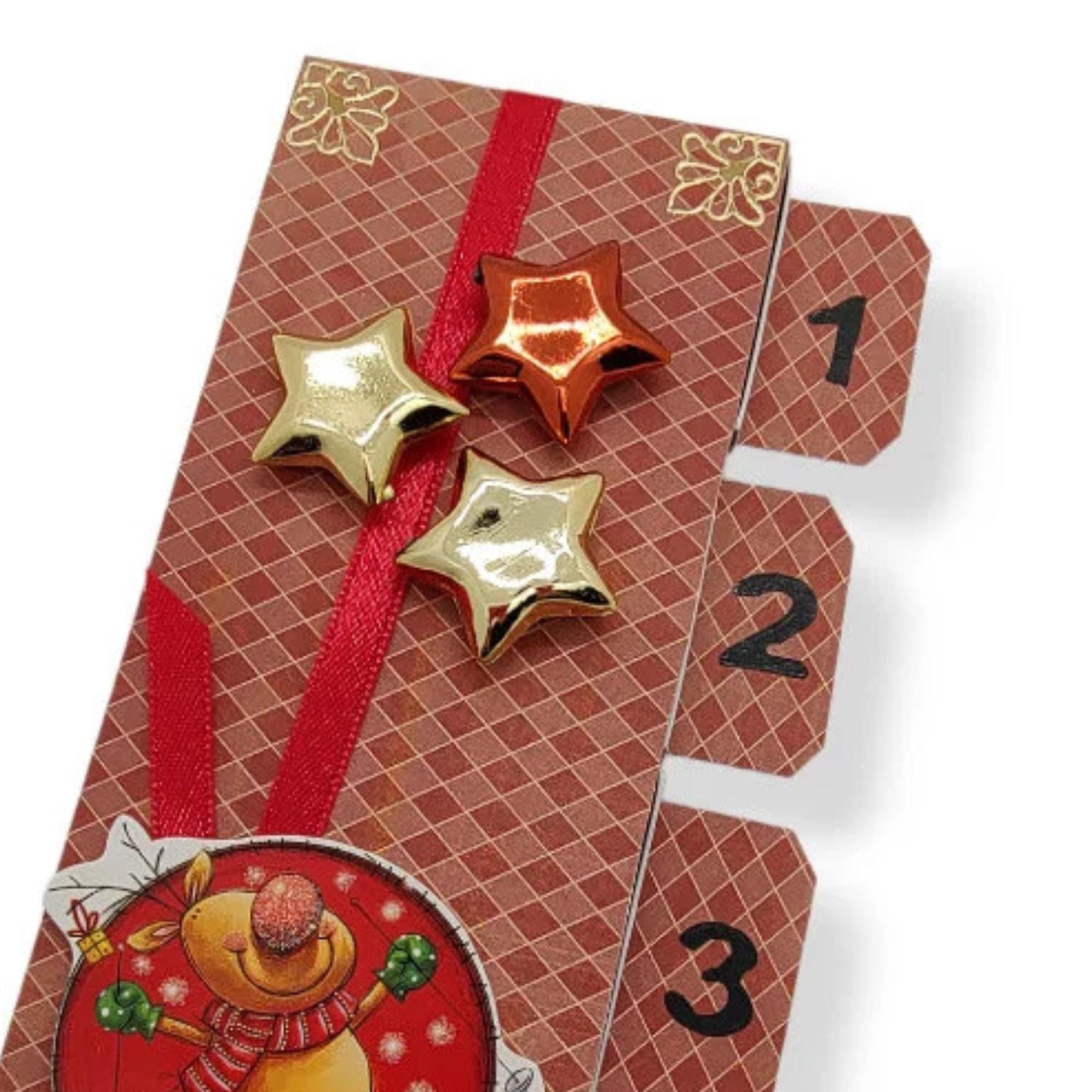 Adventskalender zum Befüllen aus 4 Streichholzschachteln Upcycling kleine Adventsgeschenke Geldgeschenk Weihnachten Mitbringsel #613960814