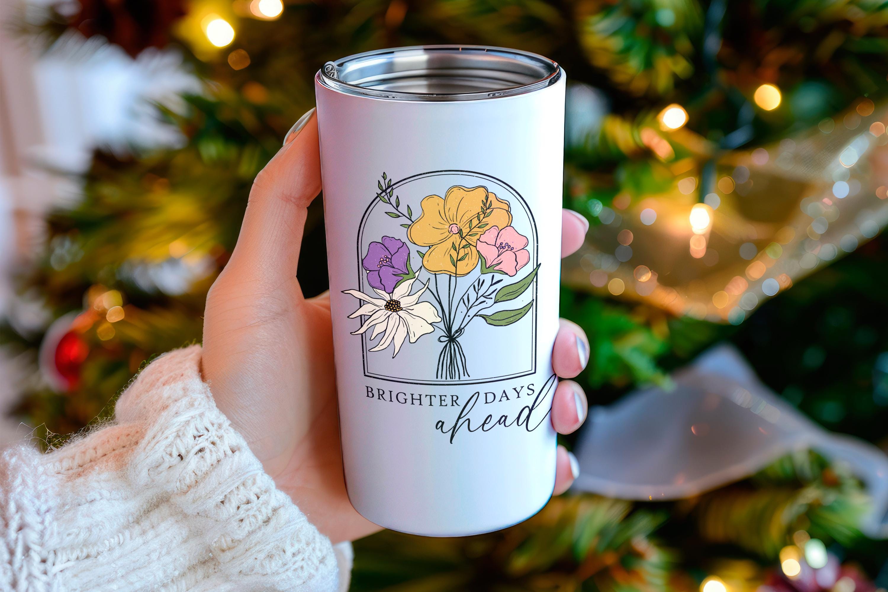 Kofferaufkleber, Geschenkaufkleber, Aufkleber Motivation, großer Blumen Sticker I zur Auswahl in Weiß oder Transparent  #SEG8