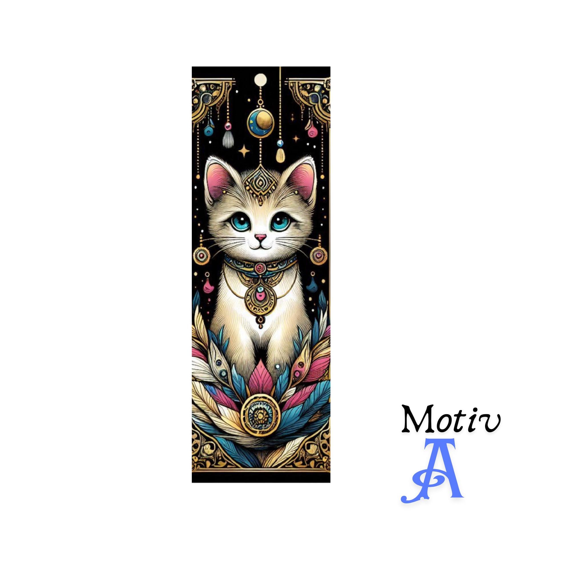 Lesezeichen aus Aluminium Geschenk zum Geburtstag Buchgeschenk "Motiv Katze" Bookmark - 2 Motive zur Auswahl  #LEALU