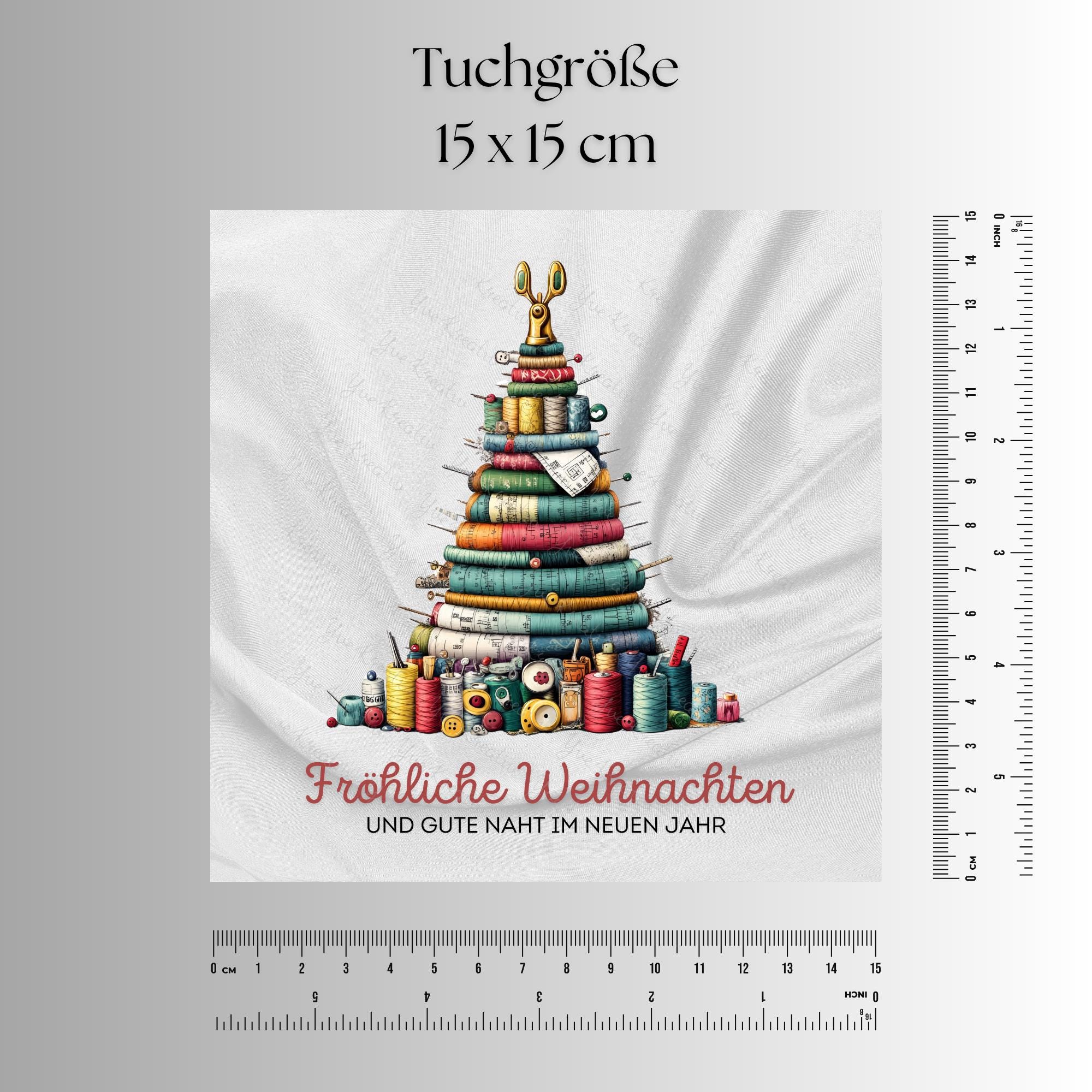 Brillenputztuch Tannenbaum Weihnachten Wichtelgeschenk Näherin Geschenk Schneider bedrucktes Mikrofasertuch für Brillen Display Handy #WE18