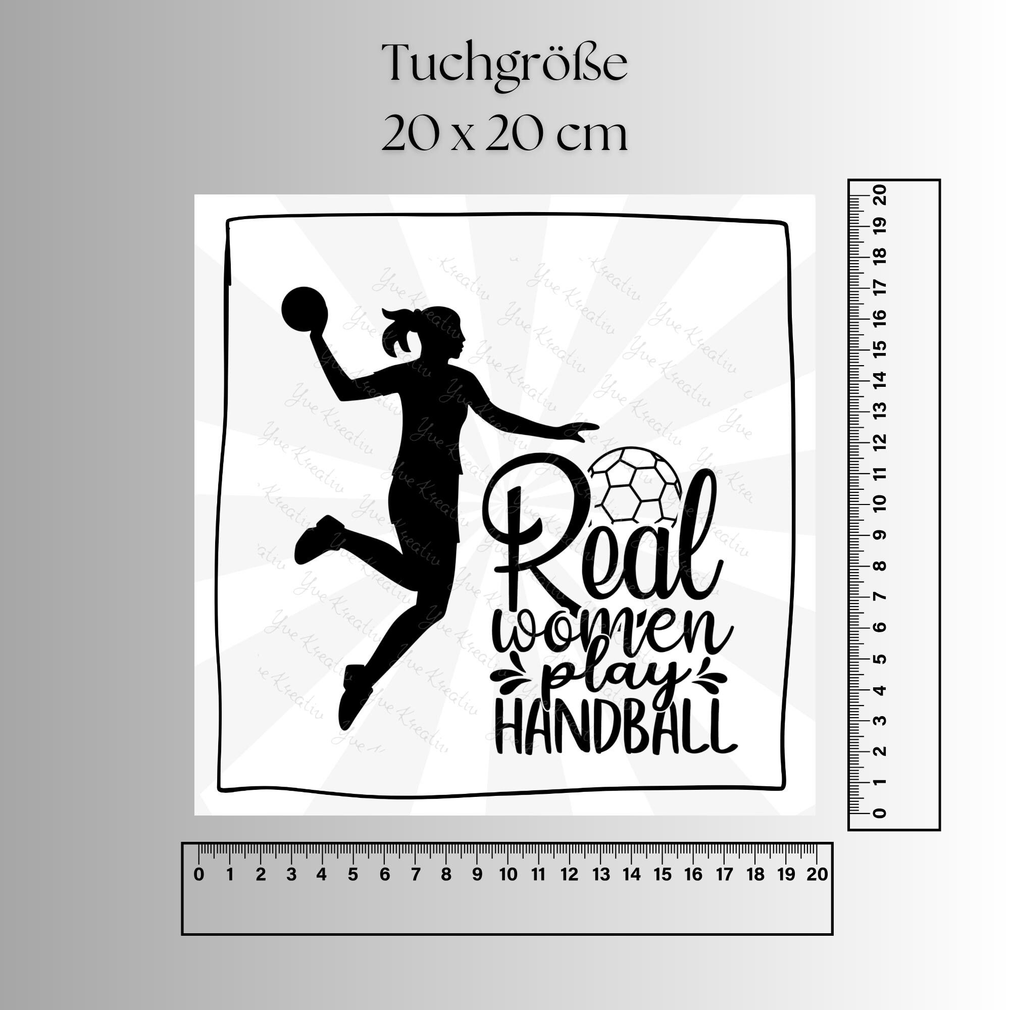 Brillenputztuch bedrucktes Mikrofasertuch für Brillen Tuch für Displays Geschenk zum Geburtstag Handballerin #SP26