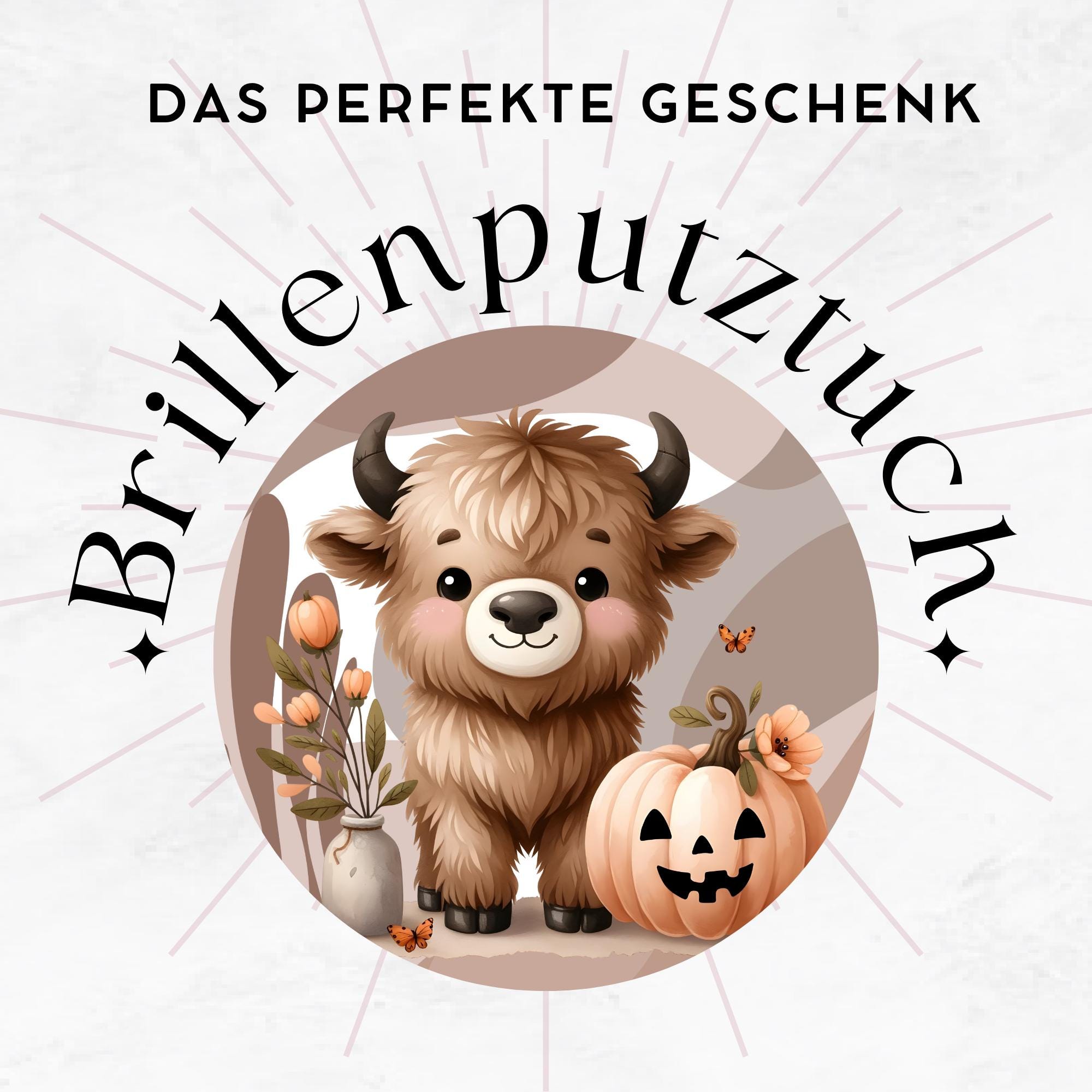 Brillenputztuch Herbst Kuh bedrucktes Mikrofasertuch für Sonnenbrille Displays Handy Kuhfreund Geschenk Halloween Mitbringsel #TI166 Brillenputztuch Herbst Kuh bedrucktes Mikrofasertuch für Sonnenbrille Displays Handy Kuhfreund Geschenk Halloween Mitbringsel #TI166