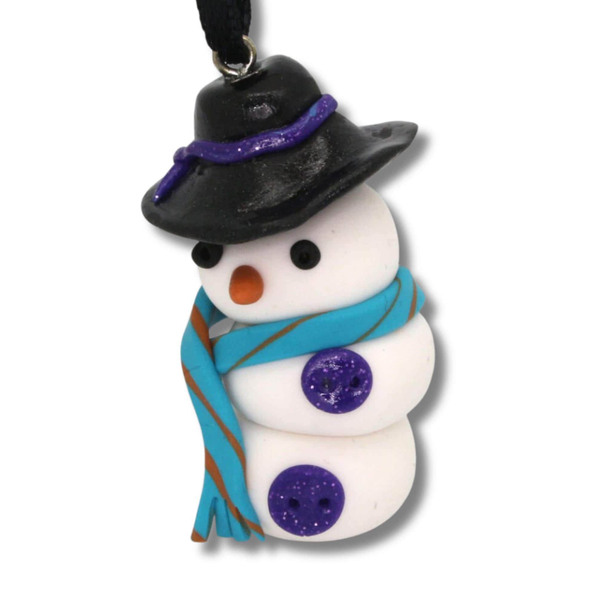 Weihnachtsbaum Anhänger Schneemann Ornament handmodellierte Weihnachtsfigur Christbaumschmuck Geschenkanhänger zu Weihnachten #627796163