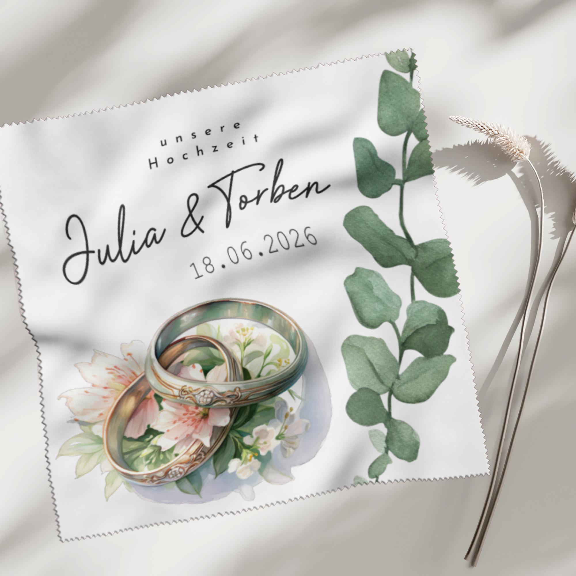 Brillenputztuch mit Namen Verlobung Geschenk Hochzeit Gastgeschenk bedrucktes Mikrofasertuch für Brillen Tuch für Displays #HO18P Brillenputztuch mit Namen Verlobung Geschenk Hochzeit Gastgeschenk bedrucktes Mikrofasertuch für Brillen Tuch für Displays #HO18P