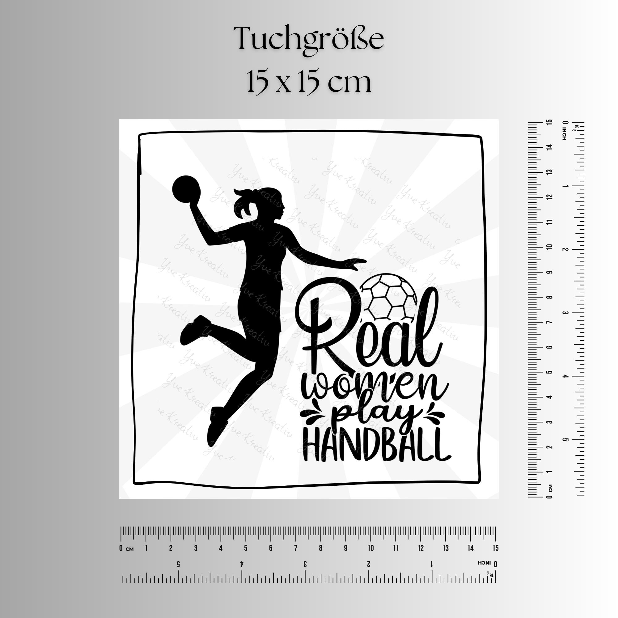 Brillenputztuch bedrucktes Mikrofasertuch für Brillen Tuch für Displays Geschenk zum Geburtstag Handballerin #SP26
