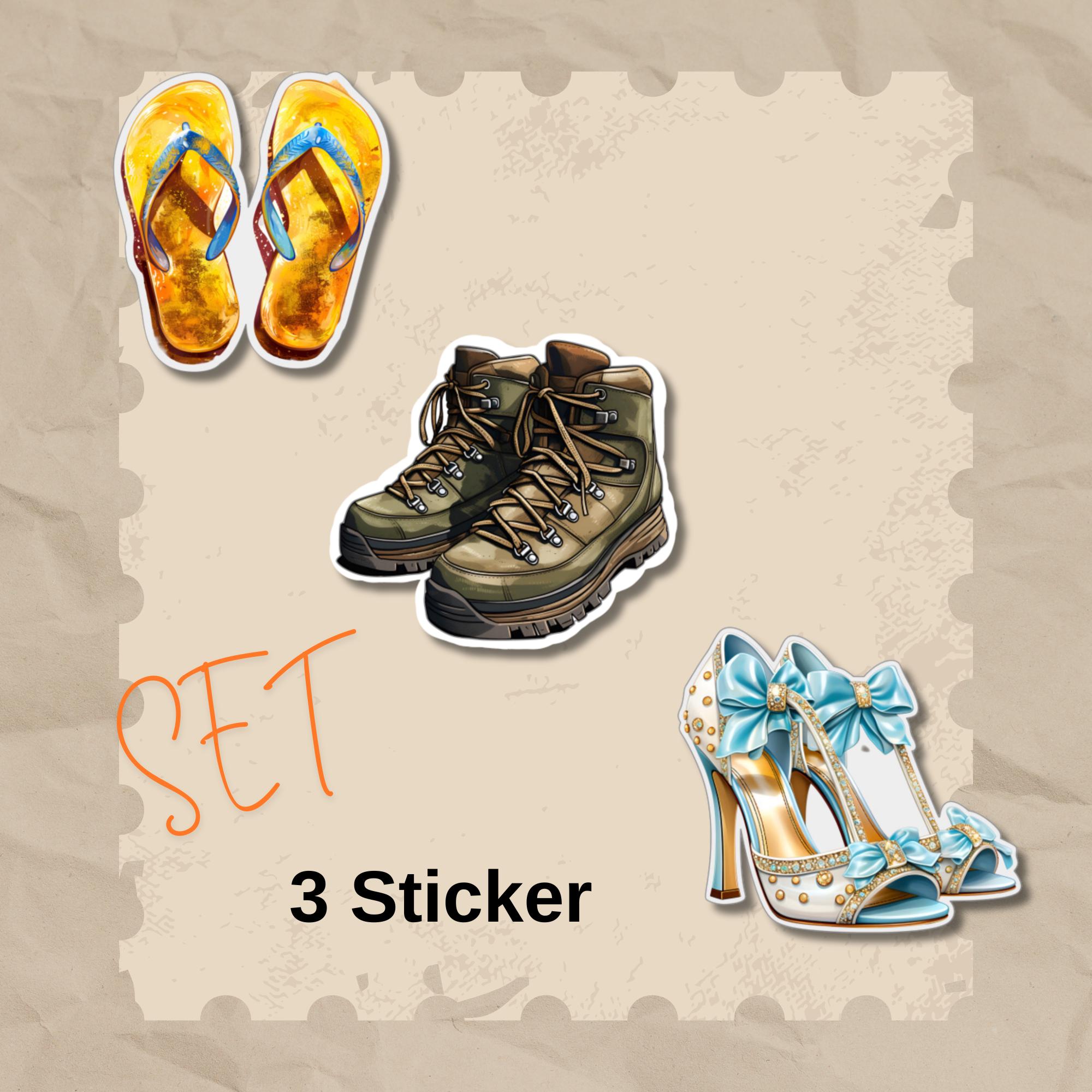 Kofferaufkleber Flipflops Aufkleber Pumps großer Sticker Wanderschuhe - 3 Aufkleber Motive zur Auswahl in Weiß oder Transparent #SEG8 Kofferaufkleber Flipflops Aufkleber Pumps großer Sticker Wanderschuhe - 3 Aufkleber Motive zur Auswahl in Weiß oder Transparent #SEG8