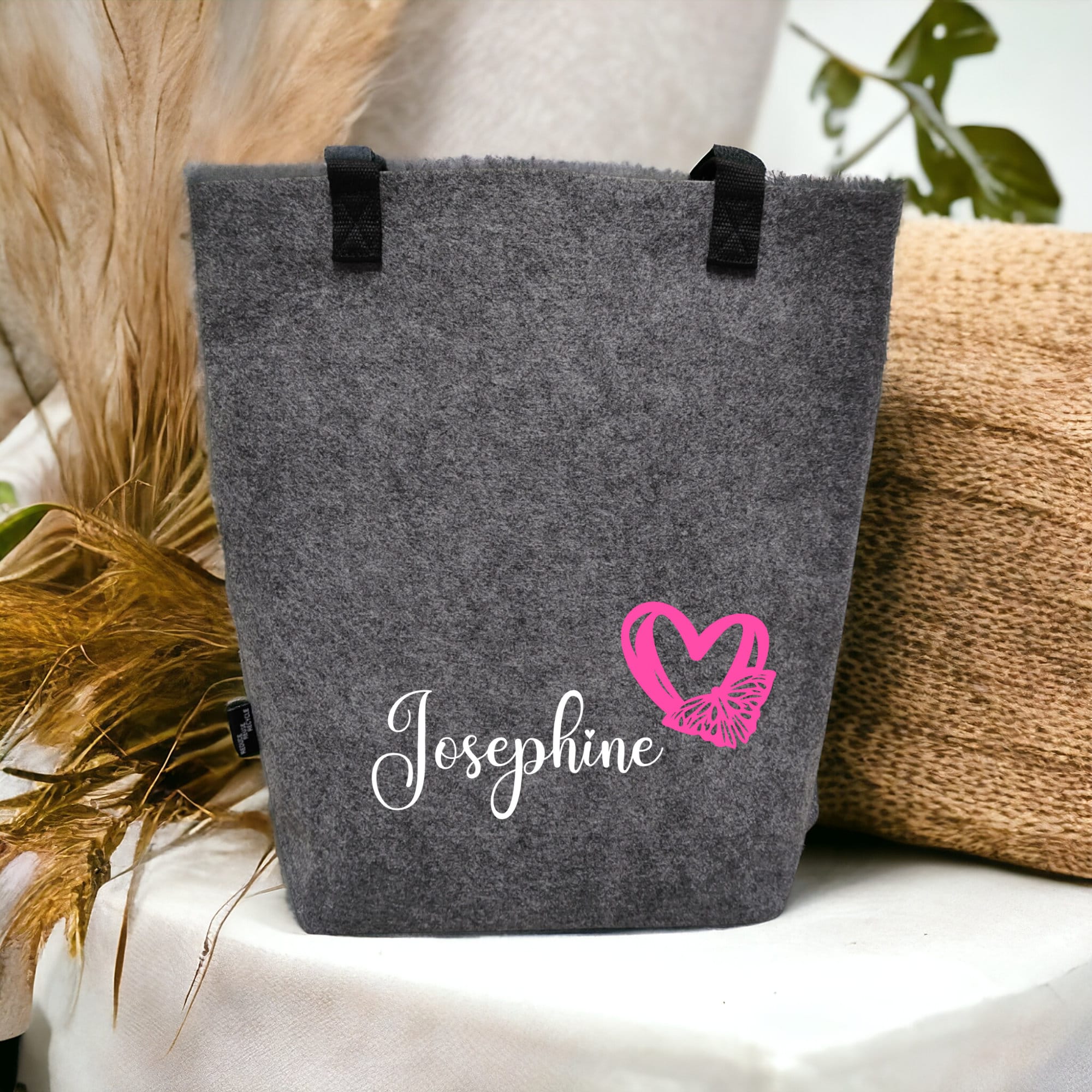 Filztasche Einkaufstasche Tragetasche personalisiert mit NAME als Geschenk zum Muttertag Mitbringsel Geburtstag #TFILGR Filztasche Einkaufstasche Tragetasche personalisiert mit NAME als Geschenk zum Muttertag Mitbringsel Geburtstag #TFILGR