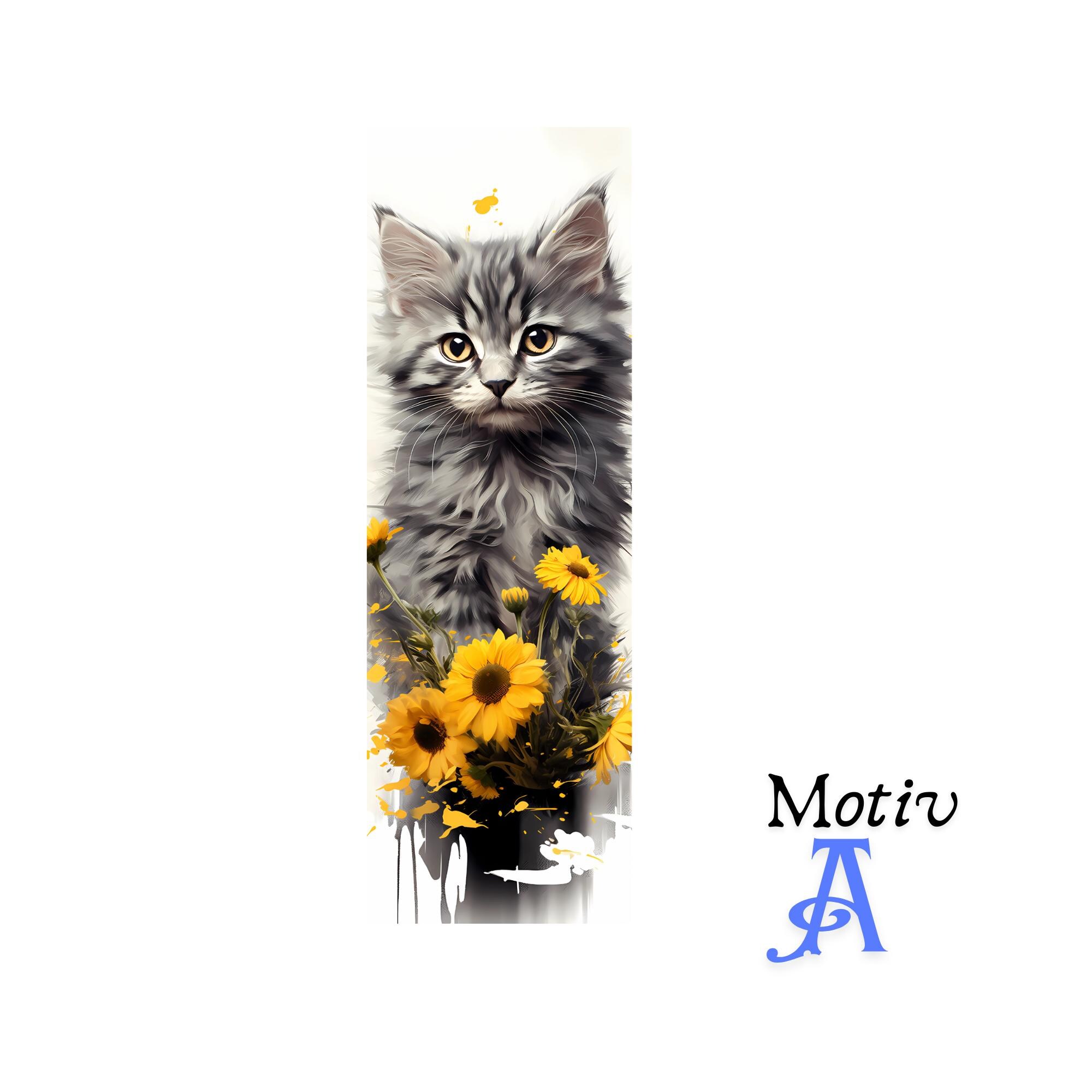Lesezeichen aus Aluminium Geschenk zum Geburtstag Buchgeschenk "Motiv Katze" Bookmark - 2 Motive zur Auswahl  #LEALU