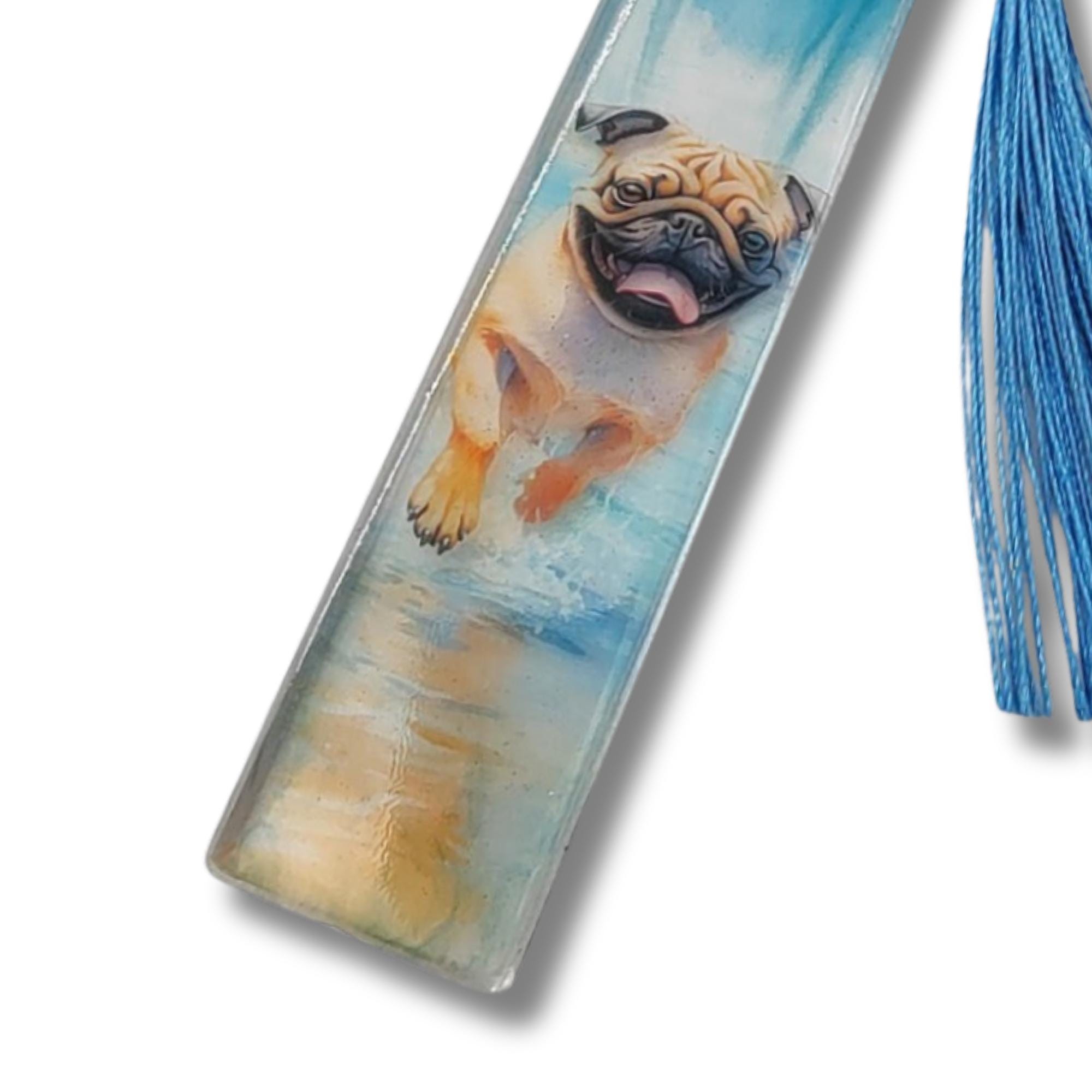 Lesezeichen aus Epoxidharz Motiv Mops Hund Geschenk Geburtstag Mitbringsel Hundebesitzer Geschenkidee Buchzeichen transparent #LEEPOX Lesezeichen aus Epoxidharz Motiv Mops Hund Geschenk Geburtstag Mitbringsel Hundebesitzer Geschenkidee Buchzeichen transparent #LEEPOX