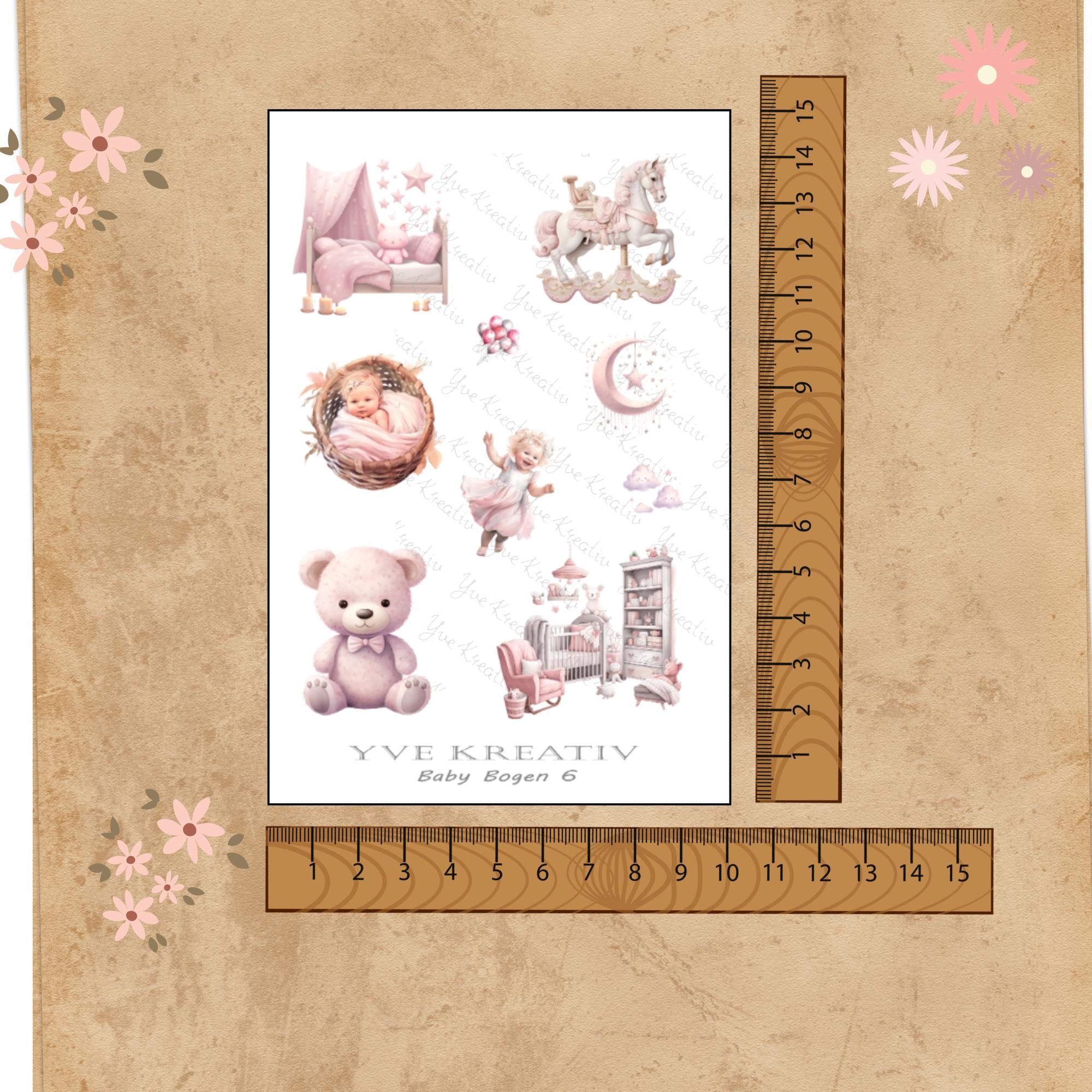 2 Stickerbogen SET Baby Girl Aufkleber Babyparty Sticker Geburt | Sticker Set zur Auswahl in Weiß - Transparent - Matt - Glanz #SBA6 2 Stickerbogen SET Baby Girl Aufkleber Babyparty Sticker Geburt | Sticker Set zur Auswahl in Weiß - Transparent - Matt - Glanz #SBA6