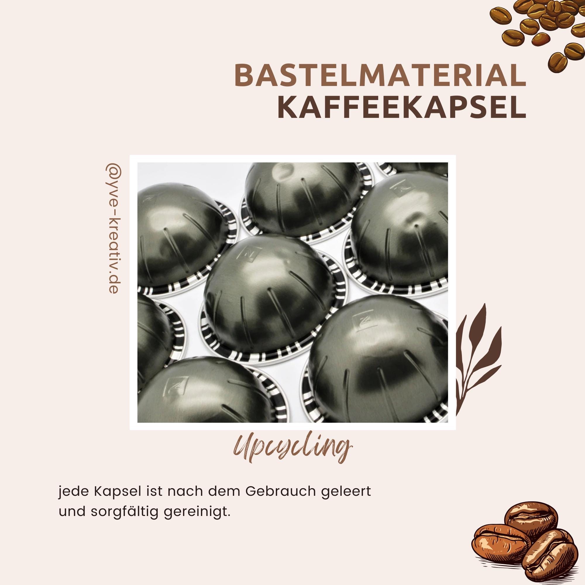 10 leere GROSSE Kaffeekapseln Farbe anthrazit zum Basteln Gestalten Bastelmaterial DIY Schmuckherstellung Zubehör #KVS 10 leere GROSSE Kaffeekapseln Farbe anthrazit zum Basteln Gestalten Bastelmaterial DIY Schmuckherstellung Zubehör #KVS
