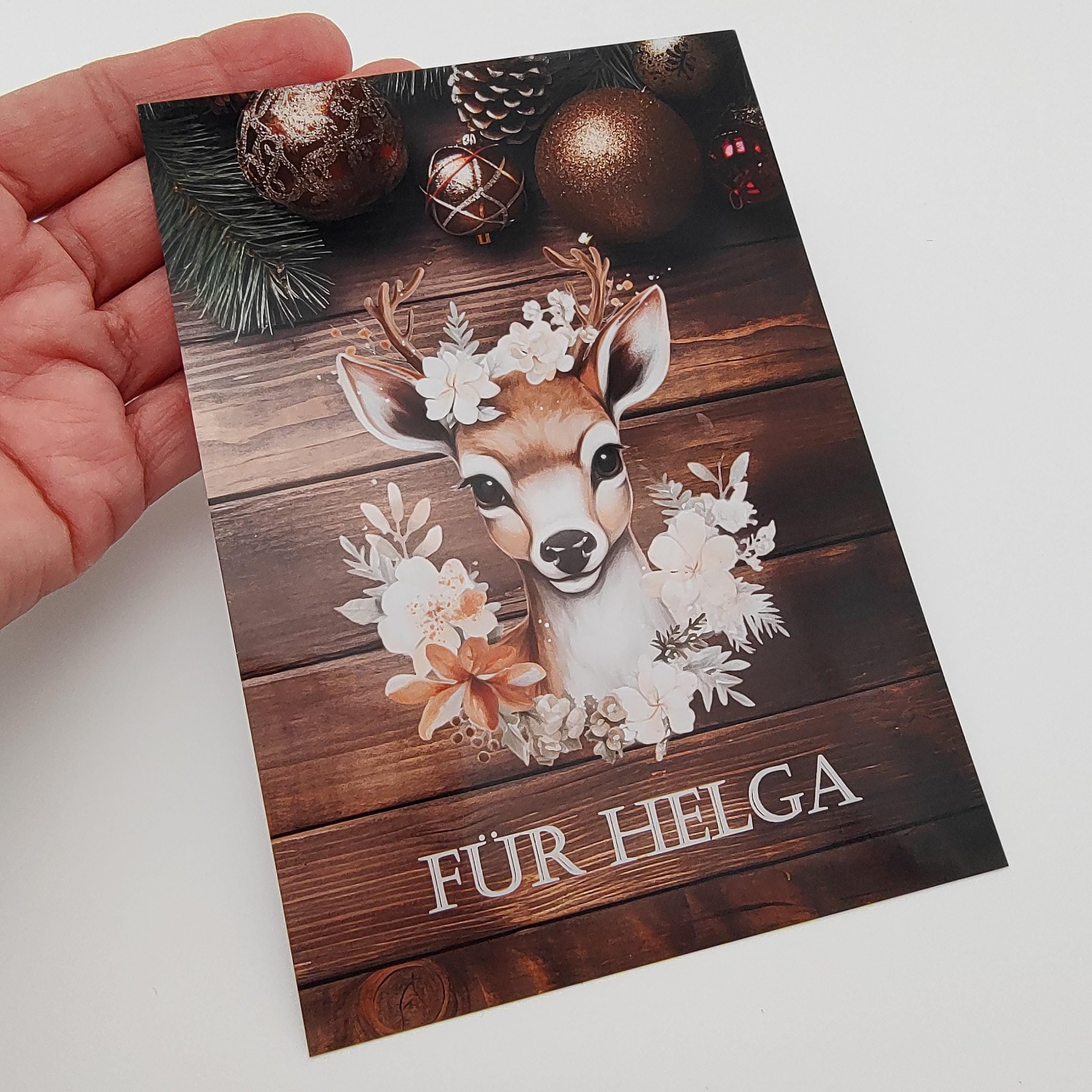 Postkarte personalisierbar Grußkarte Weihnachten, Weihnachtskarte, Geschenkkarte, Weihnachtsgruß, Weihnachtspost   #PHO