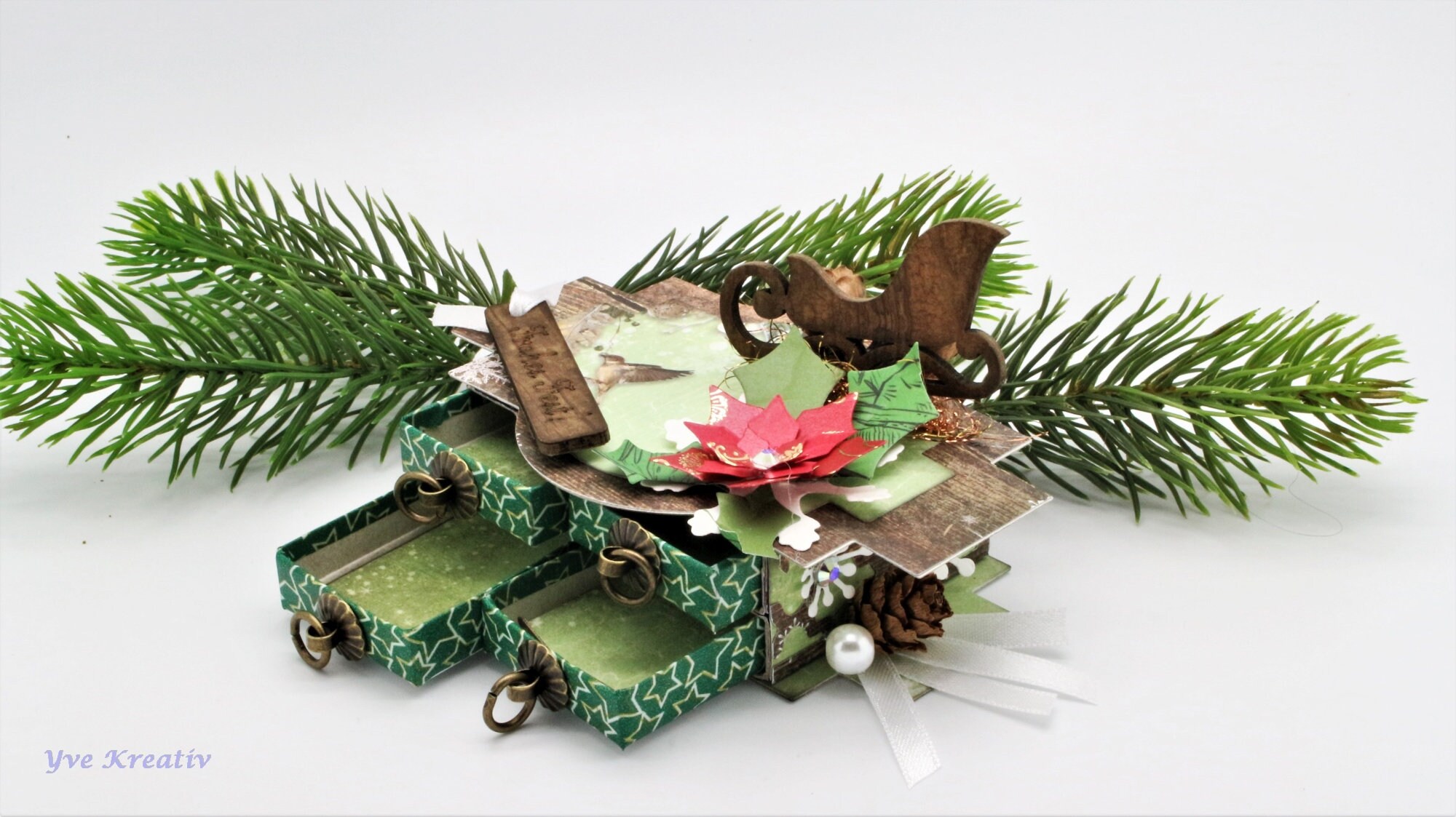 Geschenkverpackung Weihnachten Geldgeschenk Adventskalender aus 4 Streichholzschachteln Schachtel Box Geschenkverpackung Weihnachten Geldgeschenk Adventskalender aus 4 Streichholzschachteln Schachtel Box