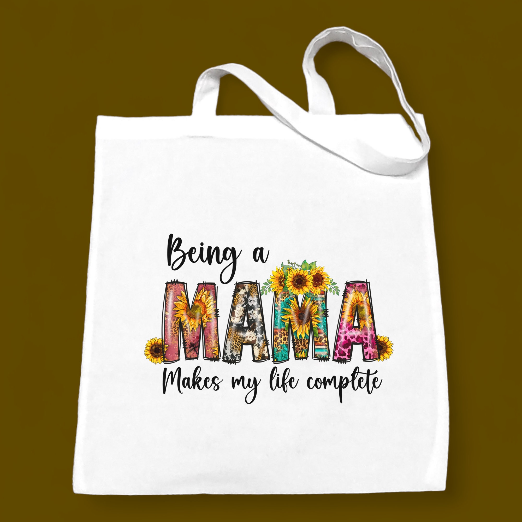 Stofftasche, Stoffbeutel, Einkaufstasche, Tasche, zum Muttertag, Geburtstag für Mama, in Weiß oder Beige  #STSUB