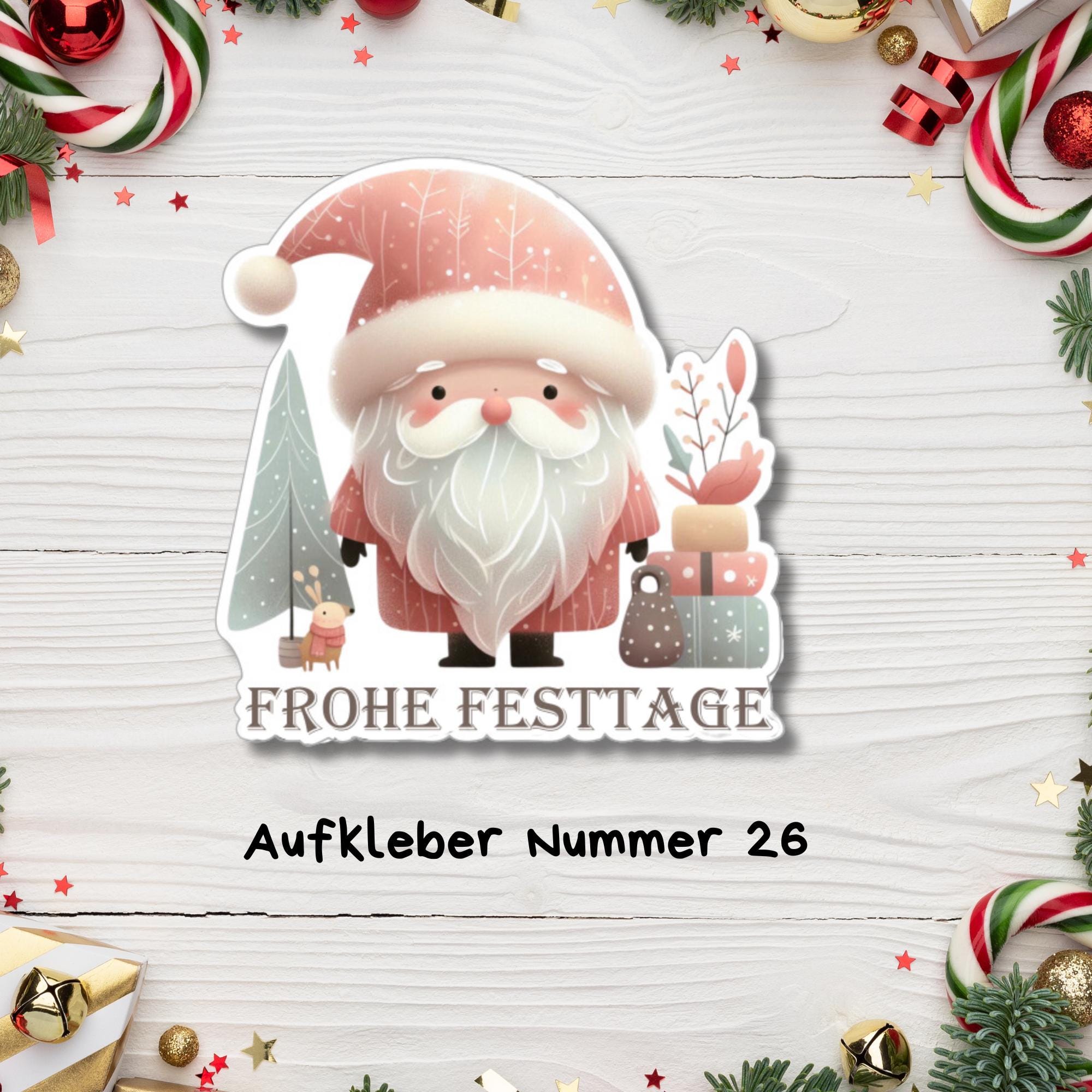 Aufkleber, große Sticker zu Weihnachten und Advent - 3 Aufkleber zur Auswahl in Weiß oder Transparent #SEG8 Aufkleber, große Sticker zu Weihnachten und Advent - 3 Aufkleber zur Auswahl in Weiß oder Transparent #SEG8
