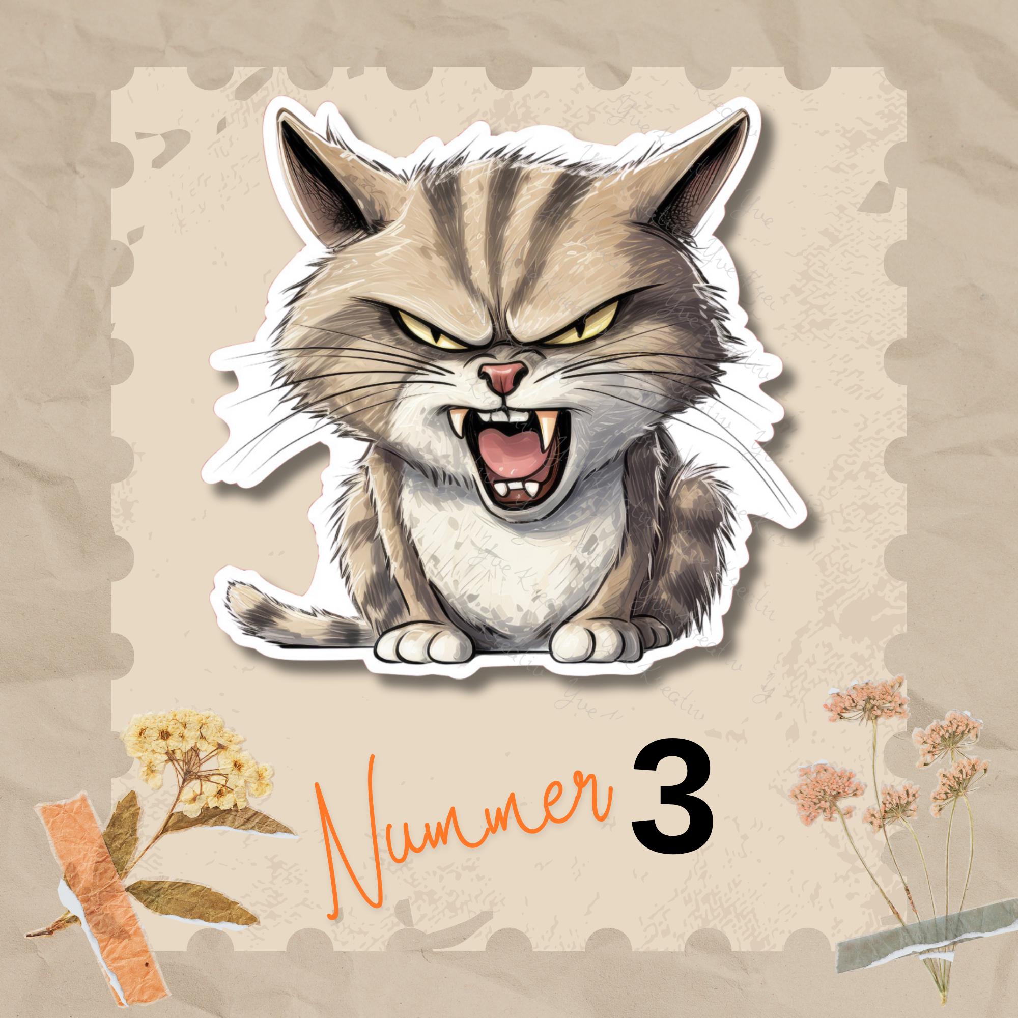 Großer Aufkleber, lustige Katze Sticker, großer Koffer Sticker, Kofferaufkleber - 3 Aufkleber zur Auswahl in Weiß oder Transparent #SEG8 Großer Aufkleber, lustige Katze Sticker, großer Koffer Sticker, Kofferaufkleber - 3 Aufkleber zur Auswahl in Weiß oder Transparent #SEG8