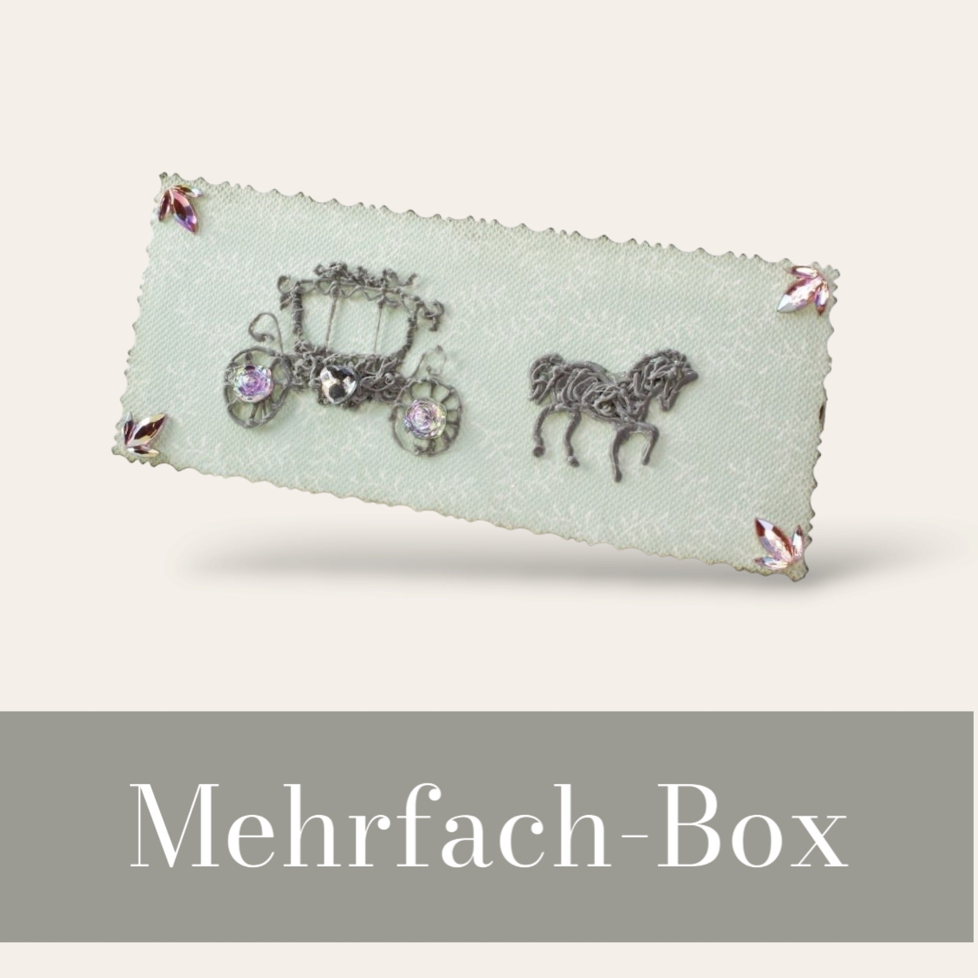 Kleine doppelt Schachtel, verzierte Streichholzschachtel als originelle Geschenkverpackung für Geld, Gutscheine und mehr
