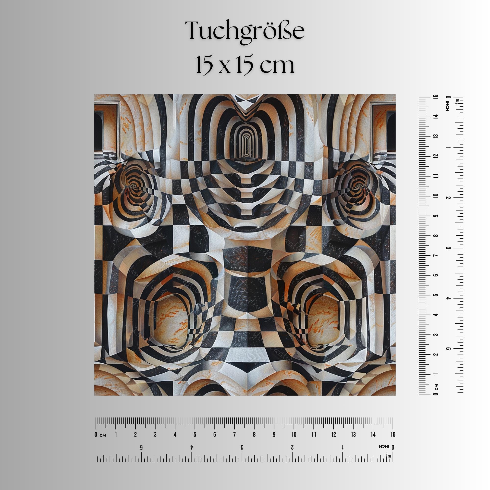 Brillenputztuch Op-Art bedrucktes Mikrofasertuch für Brille Sonnenbrille Displays Handyputztuch Brillentuch Mikrofaser #AL70