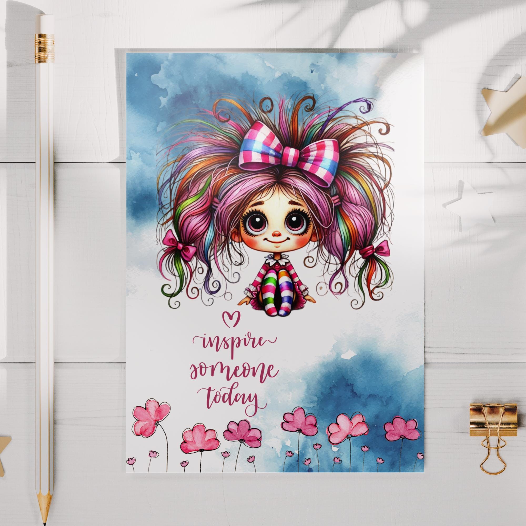 Postkarte, Grußkarte, Karte zum Geburtstag, Motivation, Aufmunterung I Crazy Girl #PLS