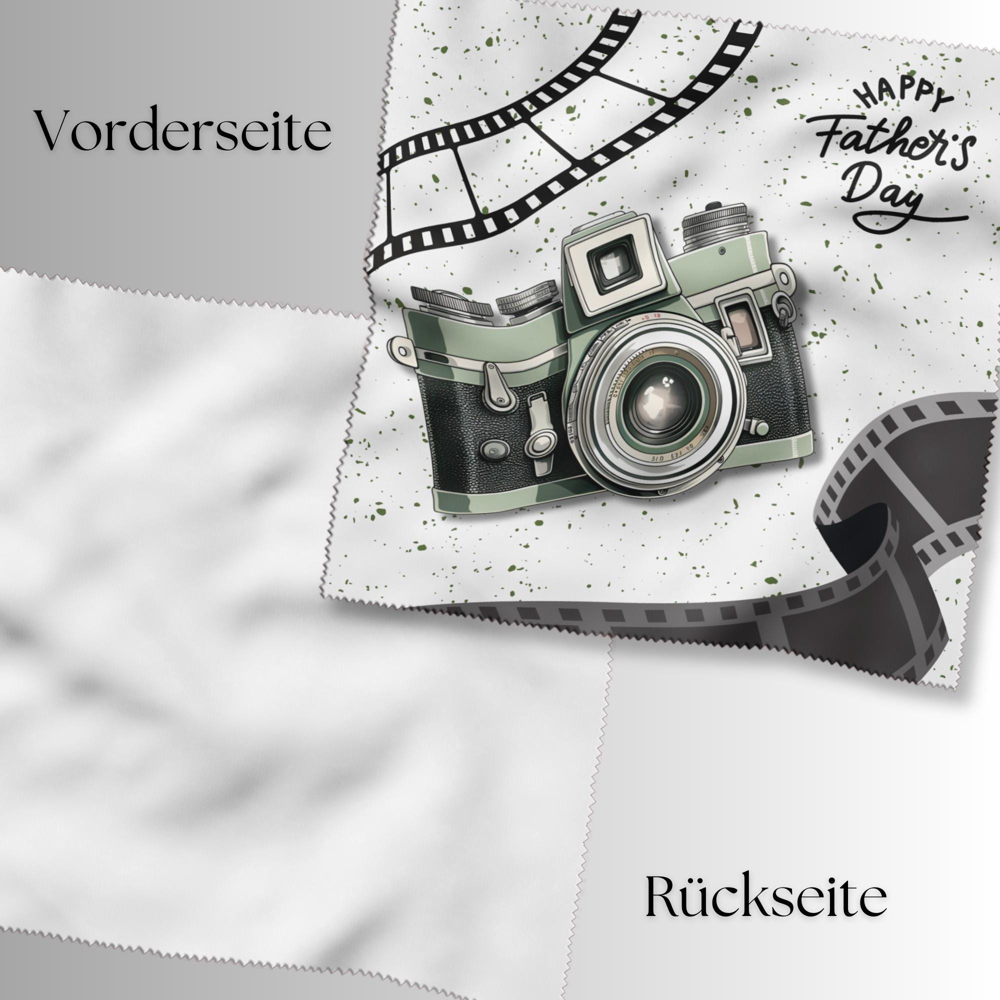 Brillenputztuch Geschenk Vatertag Papa Dad bedrucktes Mikrofasertuch für Brillen Displays Objektive #VA1
