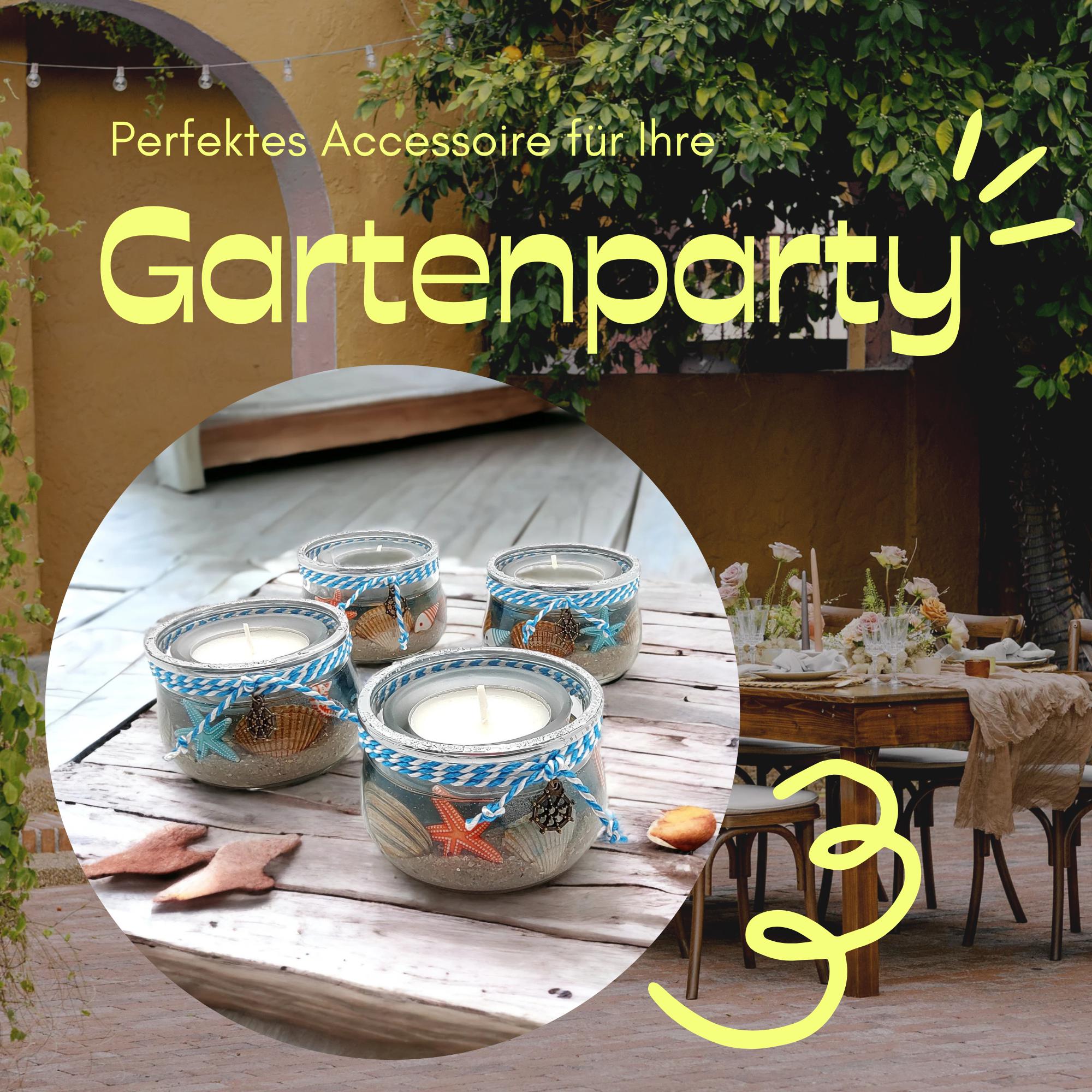 Teelichthalter Strand Windlicht Gartenparty Kerzenglas Maritim Kerzenhalter Muscheln Sommer Geschenk Geburtstag Mitbringsel #1609901805