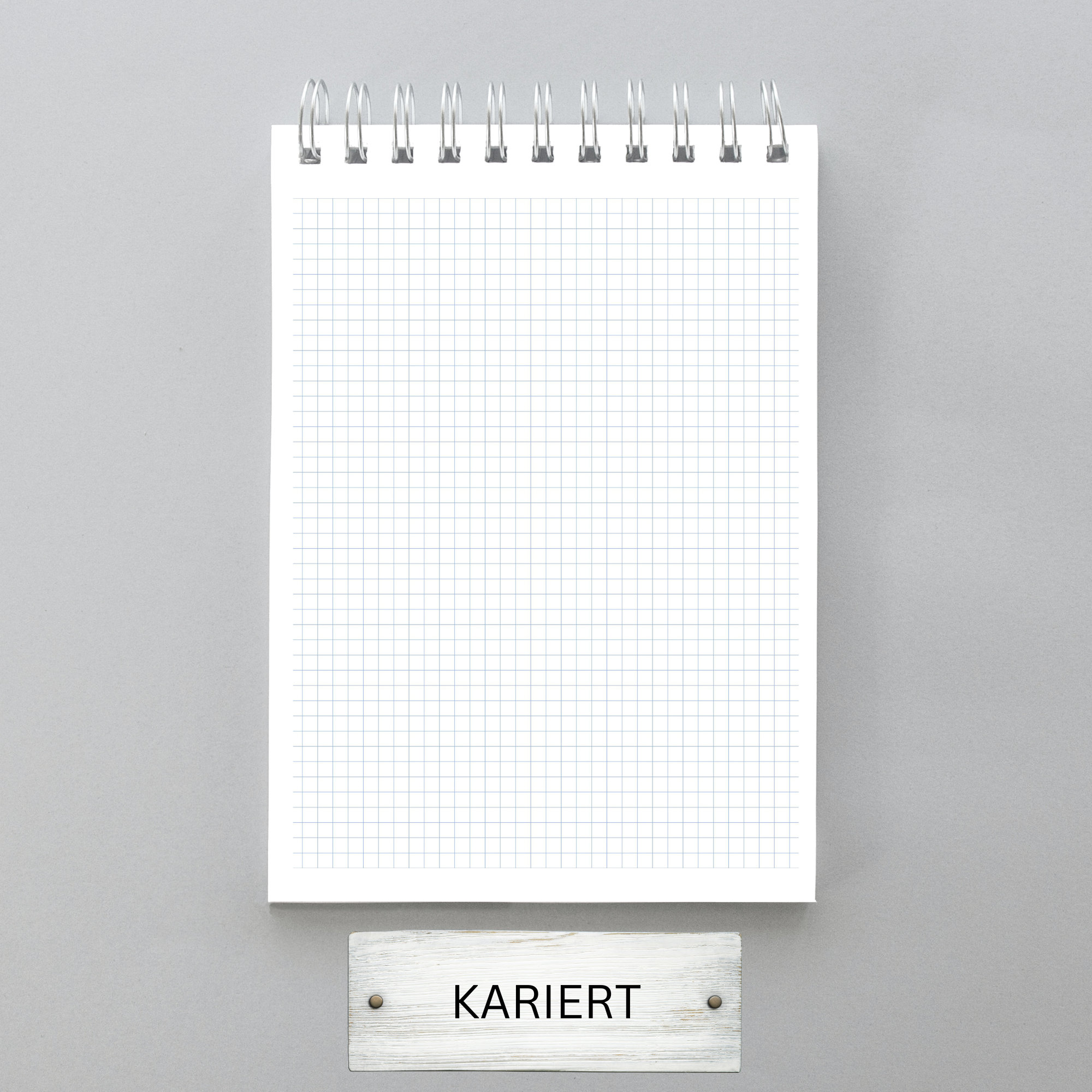 Notizblock personalisiert mit Monogramm + Datum DIN A6 Ringblock Schreibblock Notizbuch Zettelblock für Schule oder private Notizen  #A6SO