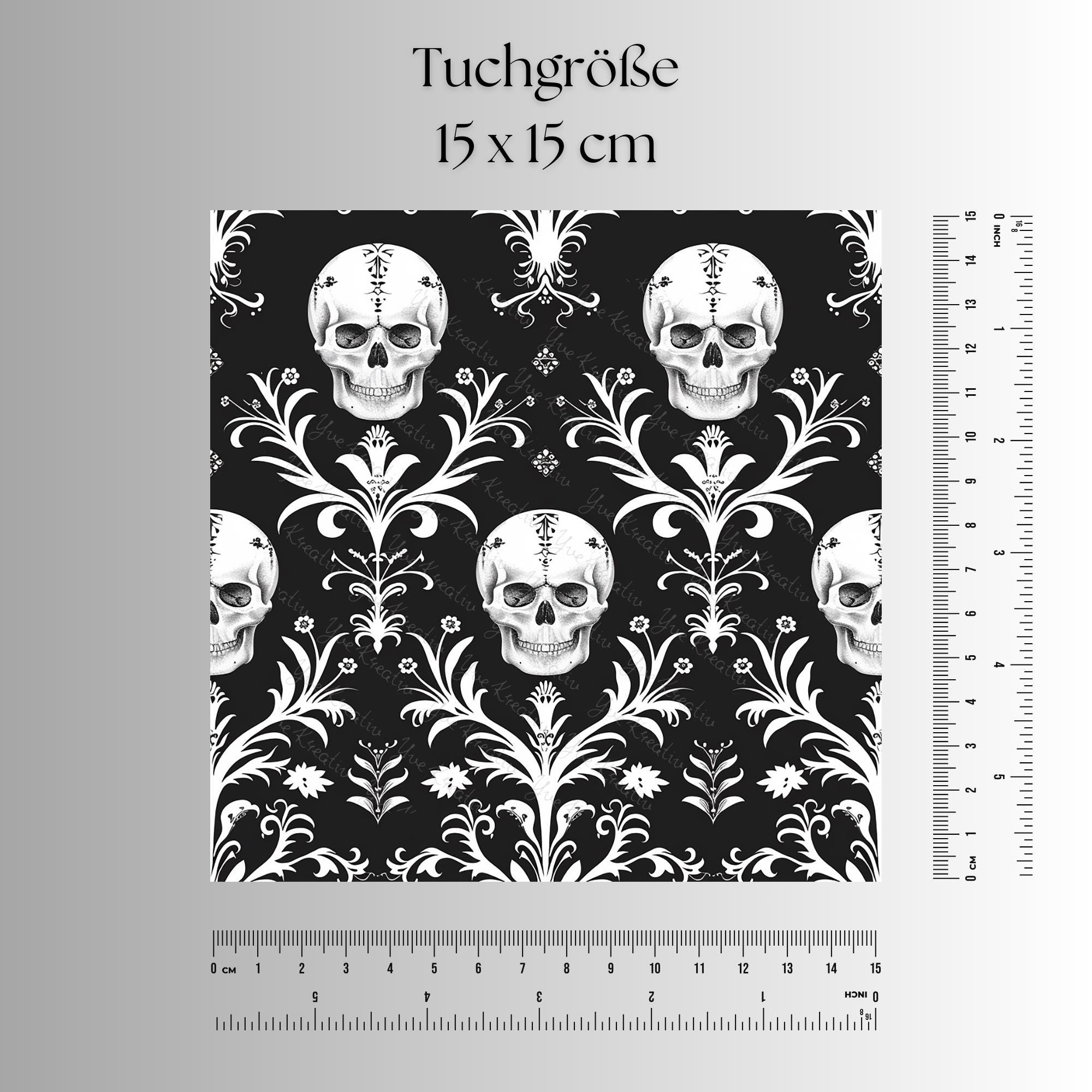 Brillenputztuch Totenschädel bedrucktes Mikrofasertuch für Brille Sonnenbrille Reinigungstuch Handy Bildschirm Kamera Objektiv #FA29