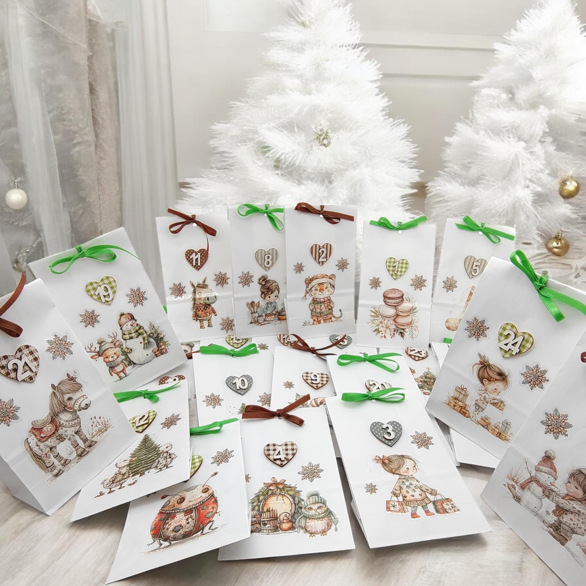 Adventskalender zum Befüllen, Papiertütchen mit Zahlen 1-24 #1818345675 Adventskalender zum Befüllen, Papiertütchen mit Zahlen 1-24 #1818345675