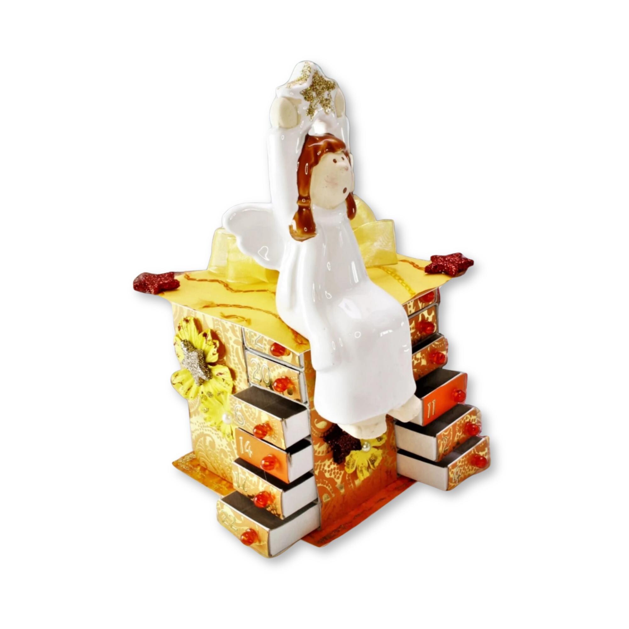 Adventskalender aus 24 Streichholzschachteln Tischdeko zu Weihnachten Adventskalender zum Befüllen Adventsdeko Geschenk Freundin  #627795461