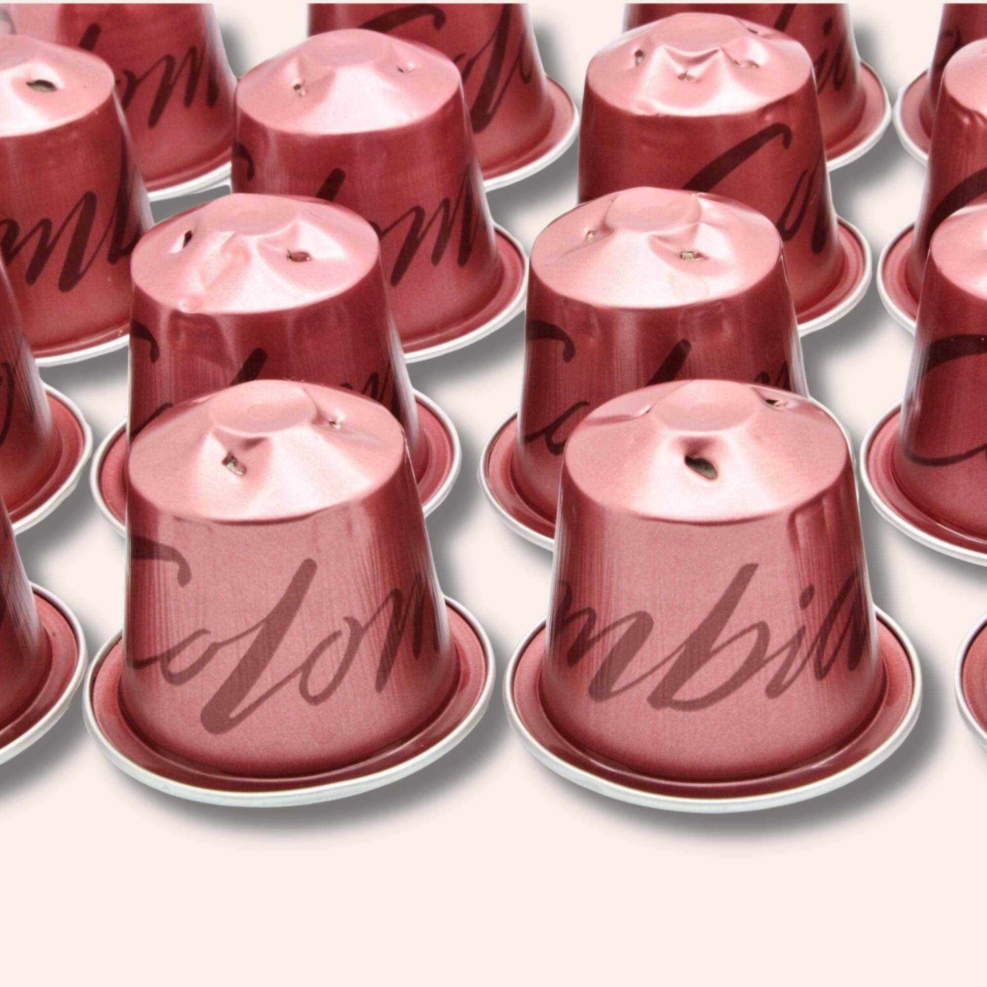 10 leere Kaffeekapseln Farbe : alt rosa zum Basteln Gestalten Bastelmaterial DIY Schmuckherstellung Zubehör #KNS