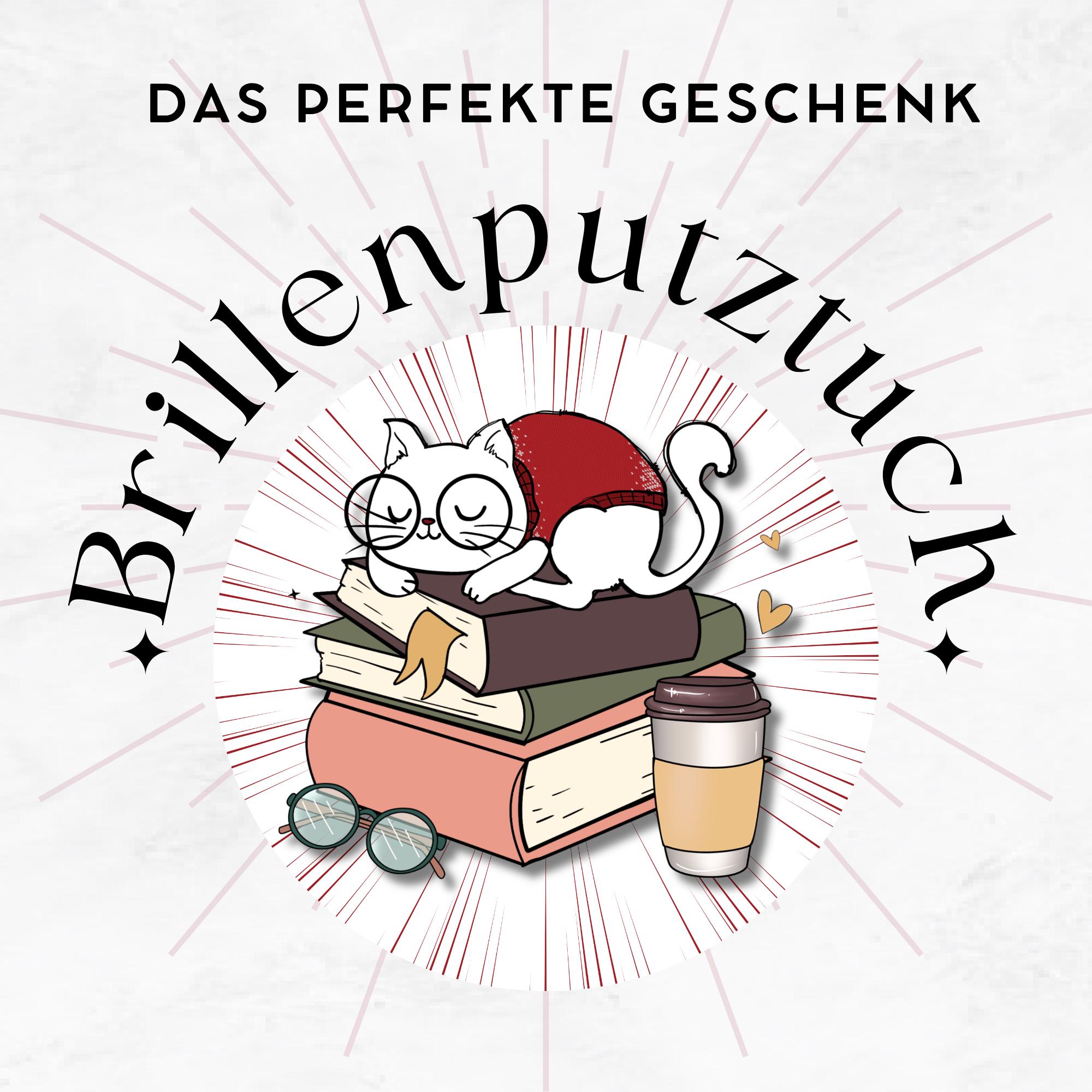 Brillenputztuch Katze Bücher bedrucktes Mikrofasertuch für Brillen Displays Geschenk Leseratten Mitbringsel Bücherwurm #AL1 Brillenputztuch Katze Bücher bedrucktes Mikrofasertuch für Brillen Displays Geschenk Leseratten Mitbringsel Bücherwurm #AL1