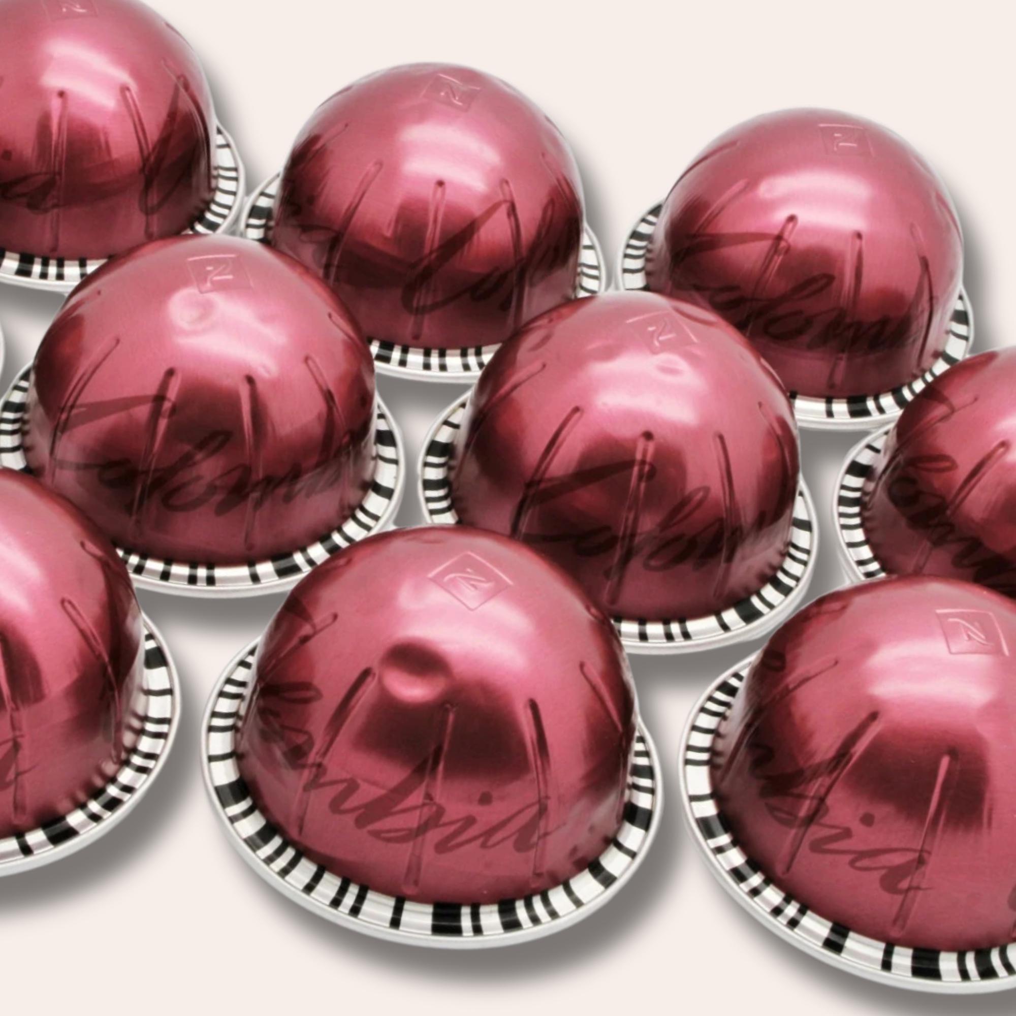 10 leere GROSSE Kaffeekapseln Farbe weinrot zum Basteln Gestalten Bastelmaterial DIY Schmuckherstellung Zubehör  #KVS