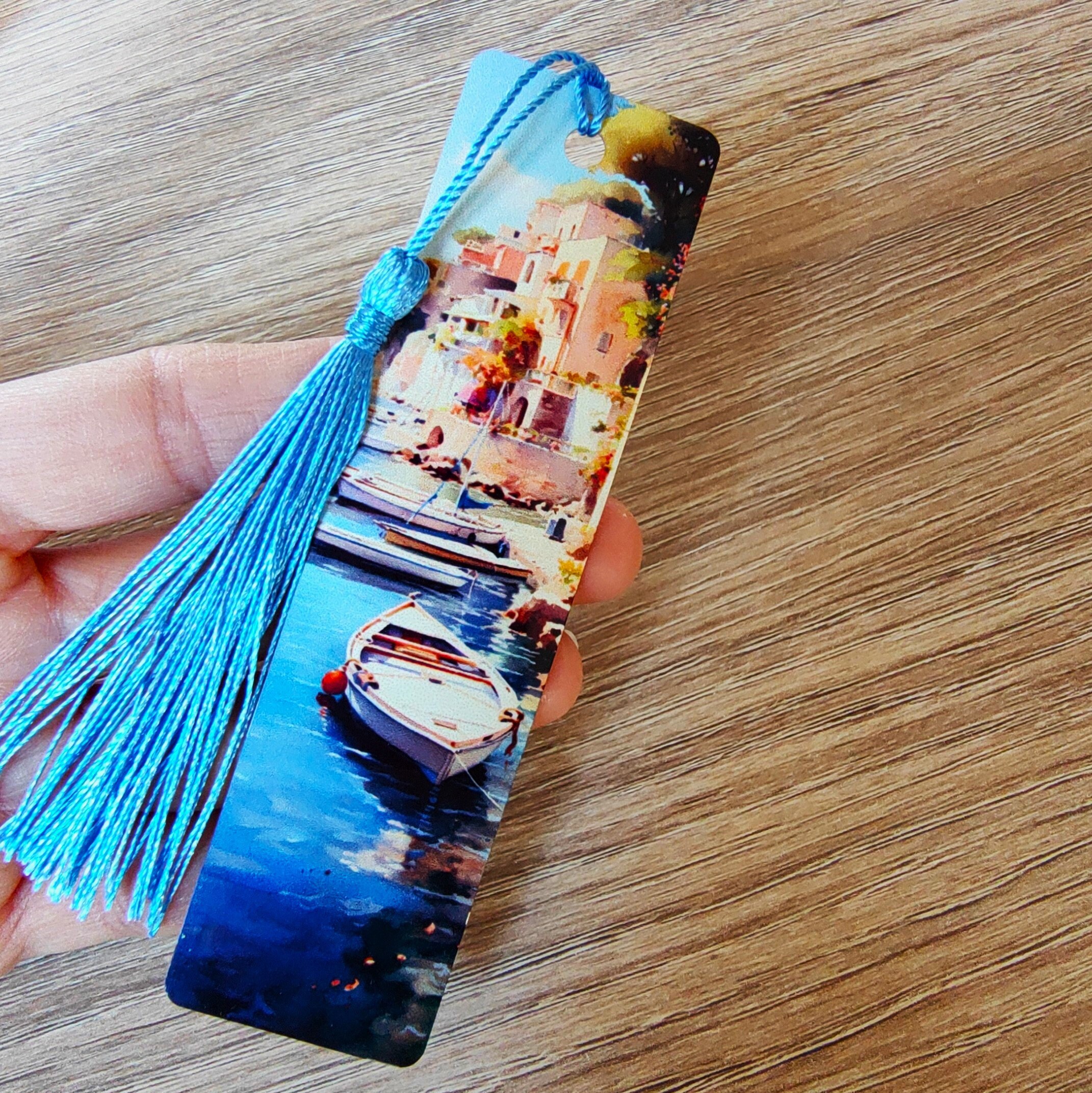 Lesezeichen aus Aluminium Geschenk Urlaub Gutschein Reise Maritim Mitbringsel Bücher Bookmark  #LEALU