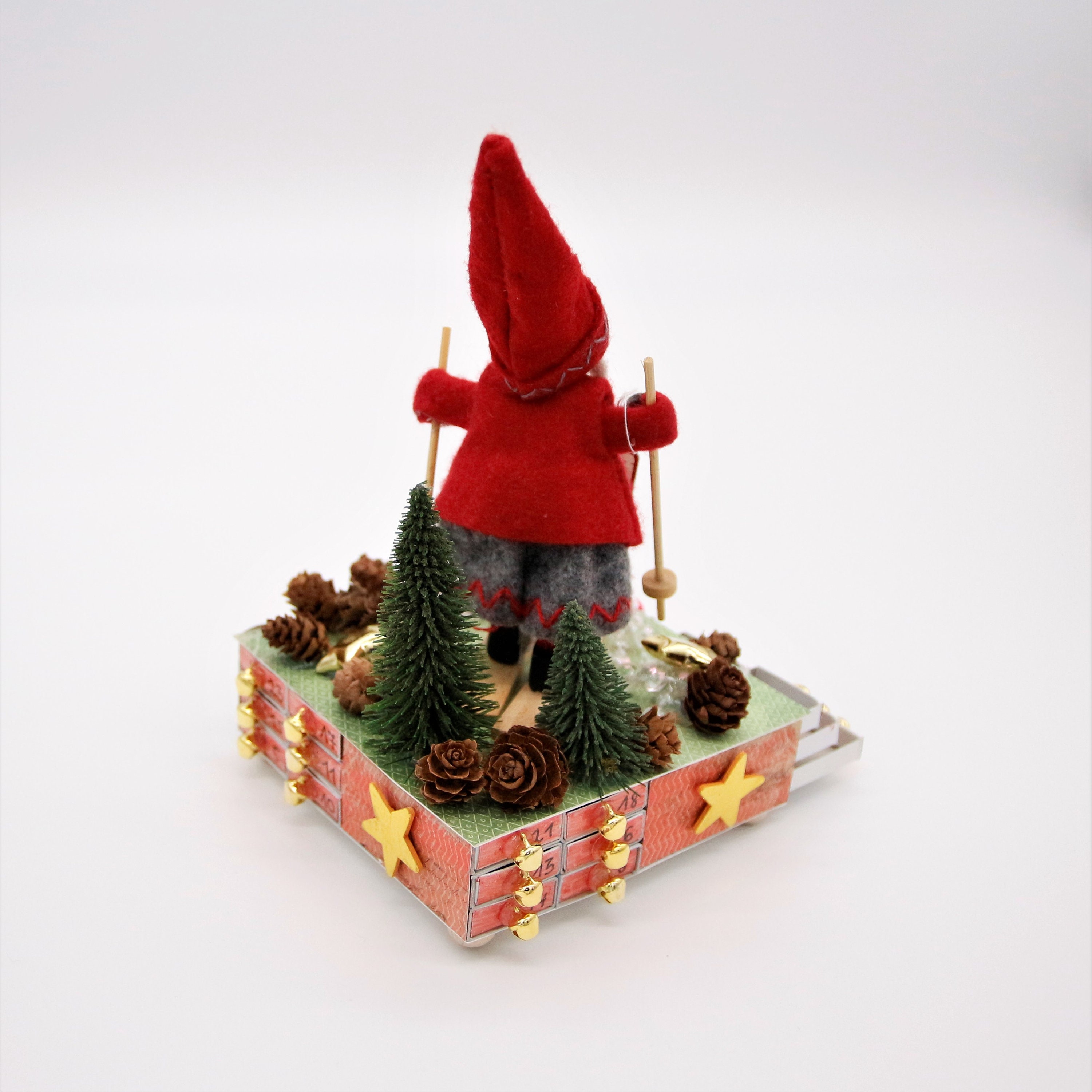Adventskalender "Auf Skiern" / Streichholzschachteln / x-mas zum Befüllen