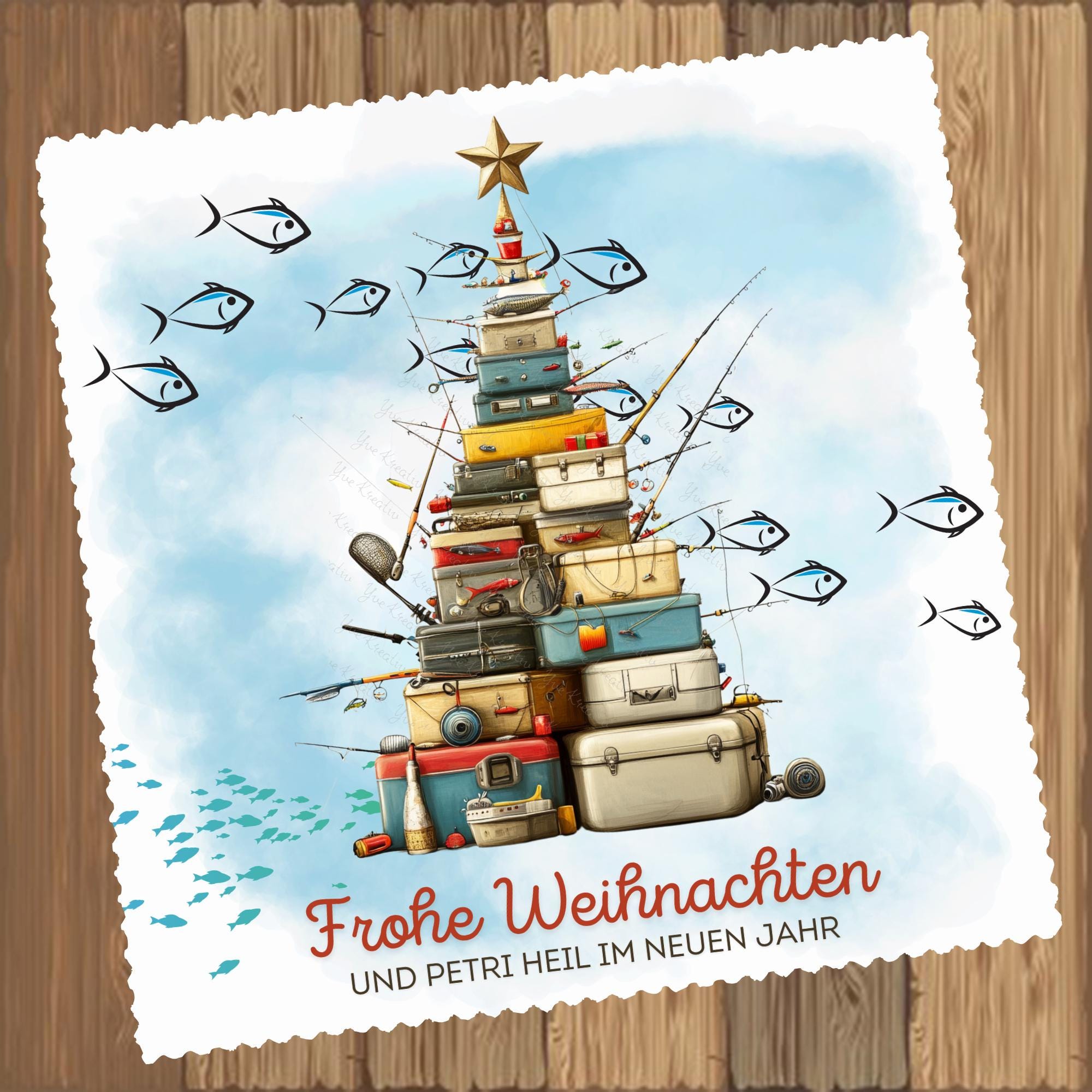 Brillenputztuch Tannenbaum Weihnachten Wichtelgeschenk Mitbringsel Angler Geschenk bedrucktes Mikrofasertuch für Brillen Display Handy #WE27