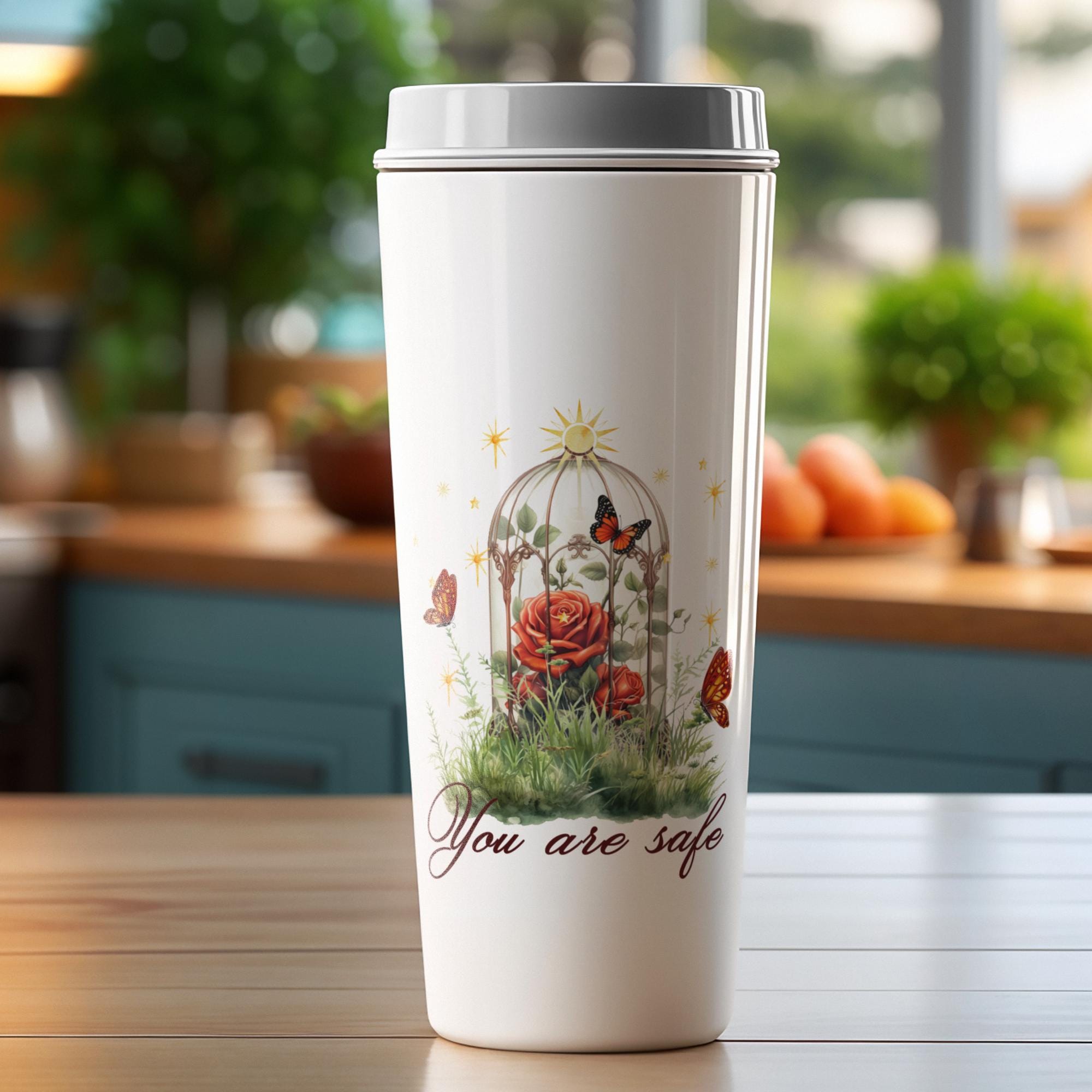 Kofferaufkleber, Geschenkaufkleber, Aufkleber Motivation, großer Blumen Sticker I zur Auswahl in Weiß oder Transparent  #SEG8