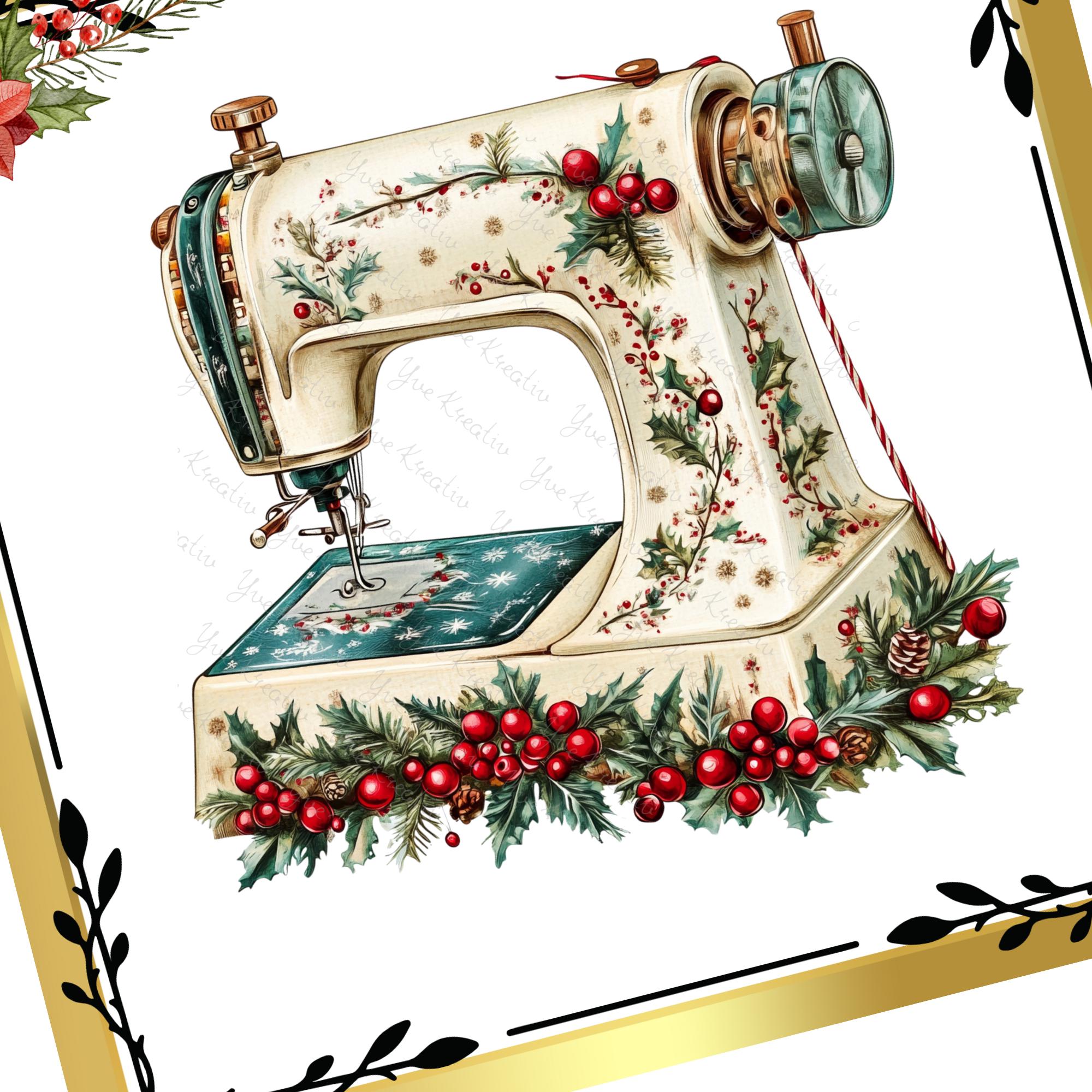 Brillenputztuch Nähmaschine Weihnachten Wichtelgeschenk Näherin Geschenk Schneider bedrucktes Mikrofasertuch für Brillen Display Handy #WE28