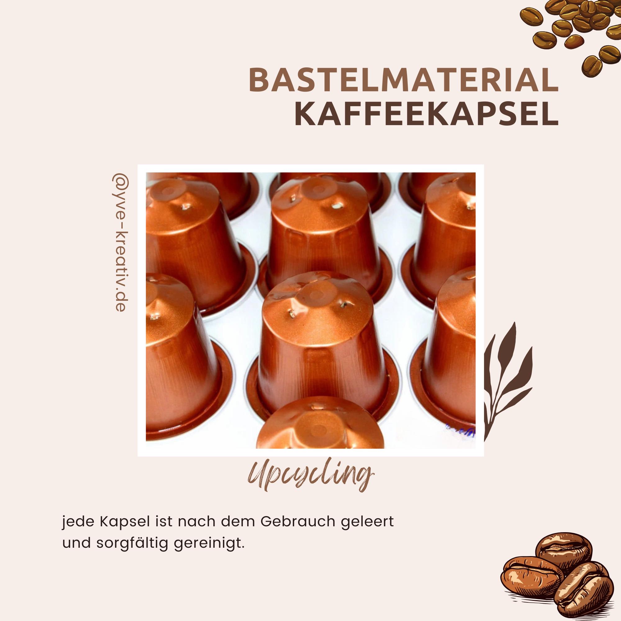 10 leere Kaffeekapseln Farbe : rotbraun zum Basteln Gestalten Bastelmaterial DIY Schmuckherstellung Zubehör #KNS 10 leere Kaffeekapseln Farbe : rotbraun zum Basteln Gestalten Bastelmaterial DIY Schmuckherstellung Zubehör #KNS