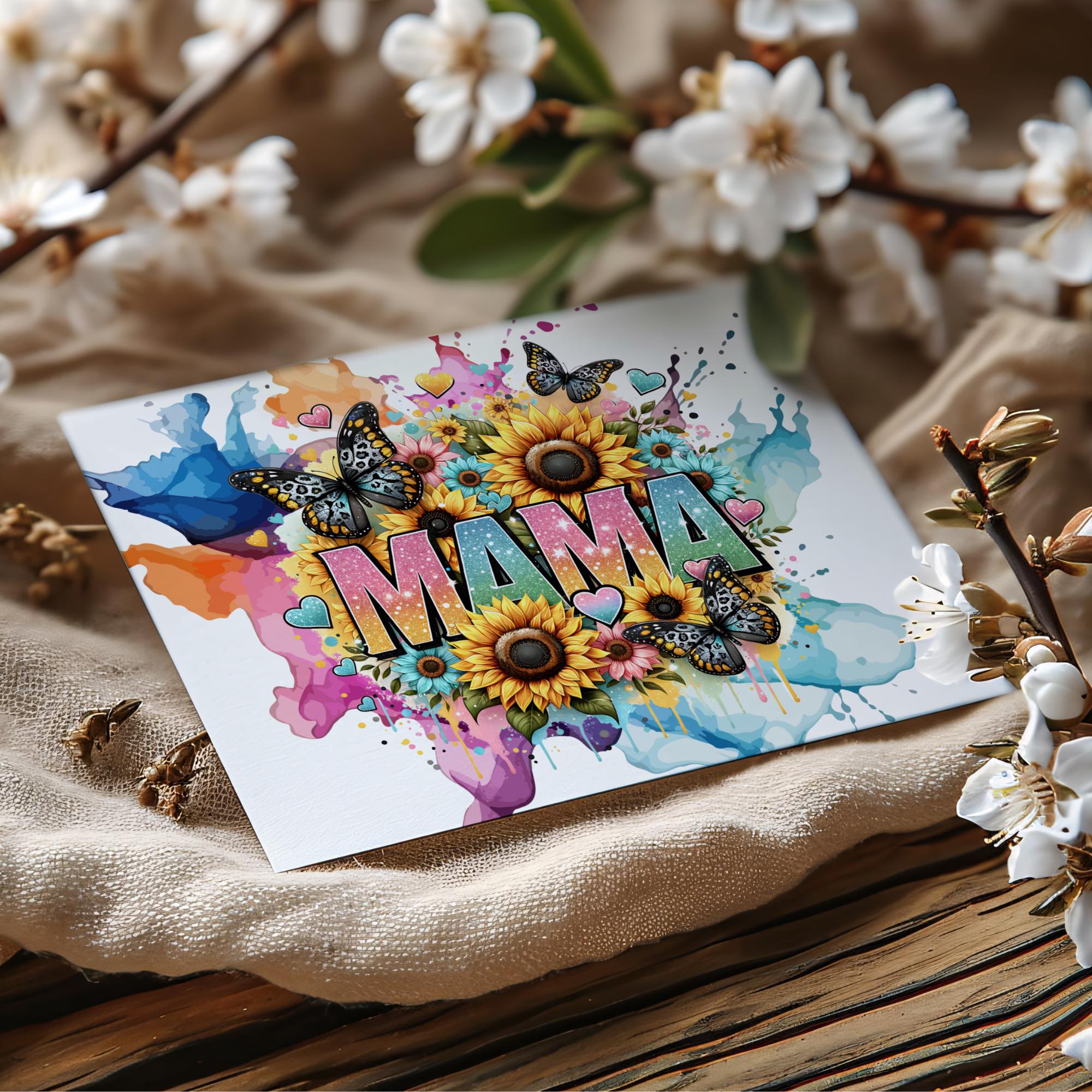 Geschenk zum Muttertag Postkarte Karte Glückwunschkarte Grußkarte Geschenkkarte auf DIN A6 Karte mit Glanzoberfläche #PHO