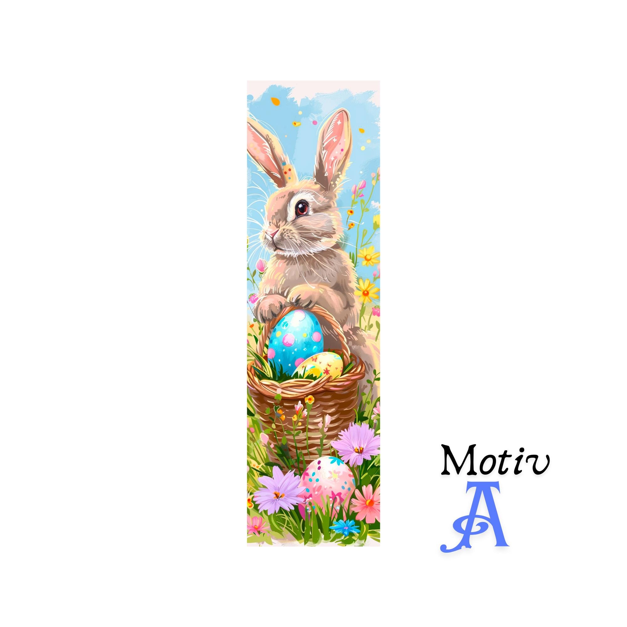 Lesezeichen aus Aluminium Geschenk zu Ostern Hase Osterhase Ostereier Bücher Bookmark - 2 Motive zur Auswahl  #LEALU