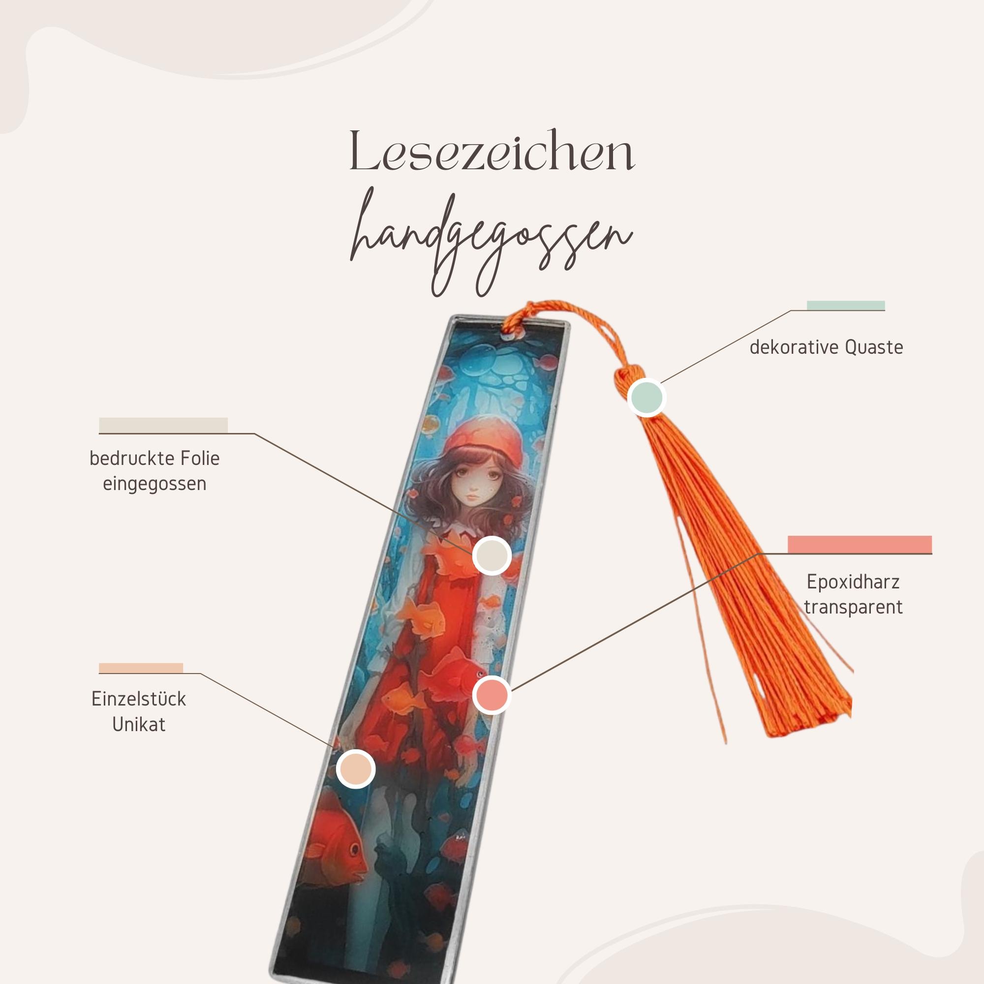 Lesezeichen aus Epoxidharz transparent Rotkäppchen Geschenk Geburtstag Mitbringsel zum Buchgeschenk #LEEPOX Lesezeichen aus Epoxidharz transparent Rotkäppchen Geschenk Geburtstag Mitbringsel zum Buchgeschenk #LEEPOX