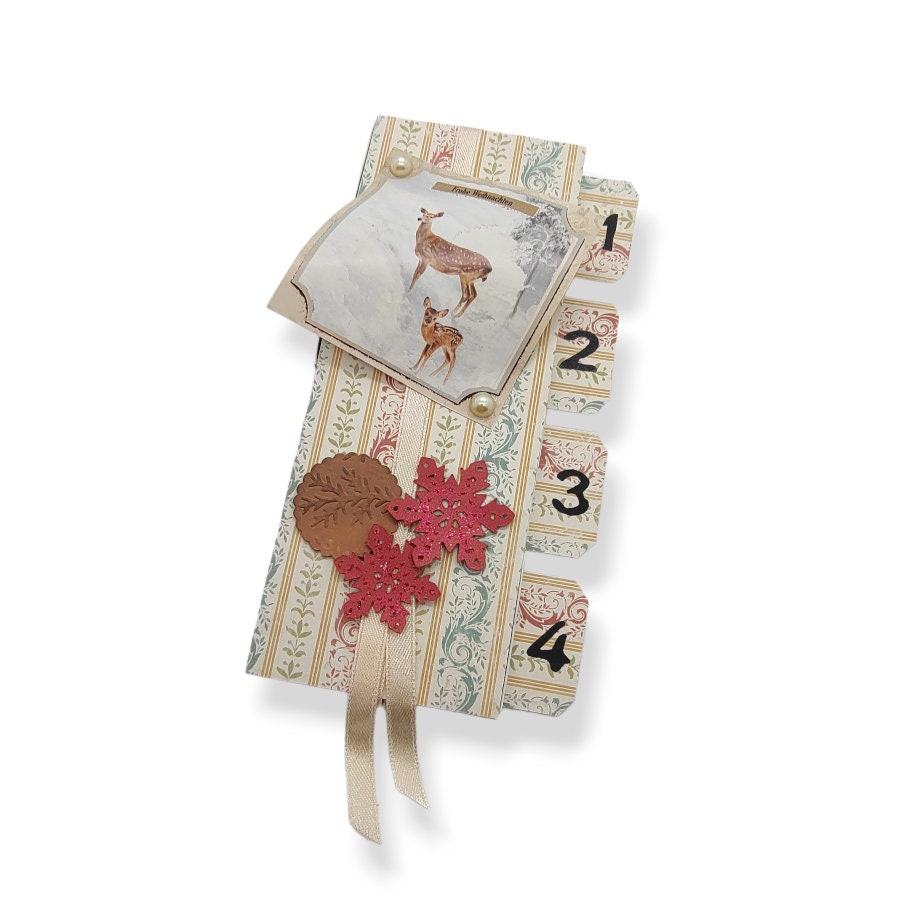 Adventskalender zum Befüllen aus 4 Streichholzschachteln