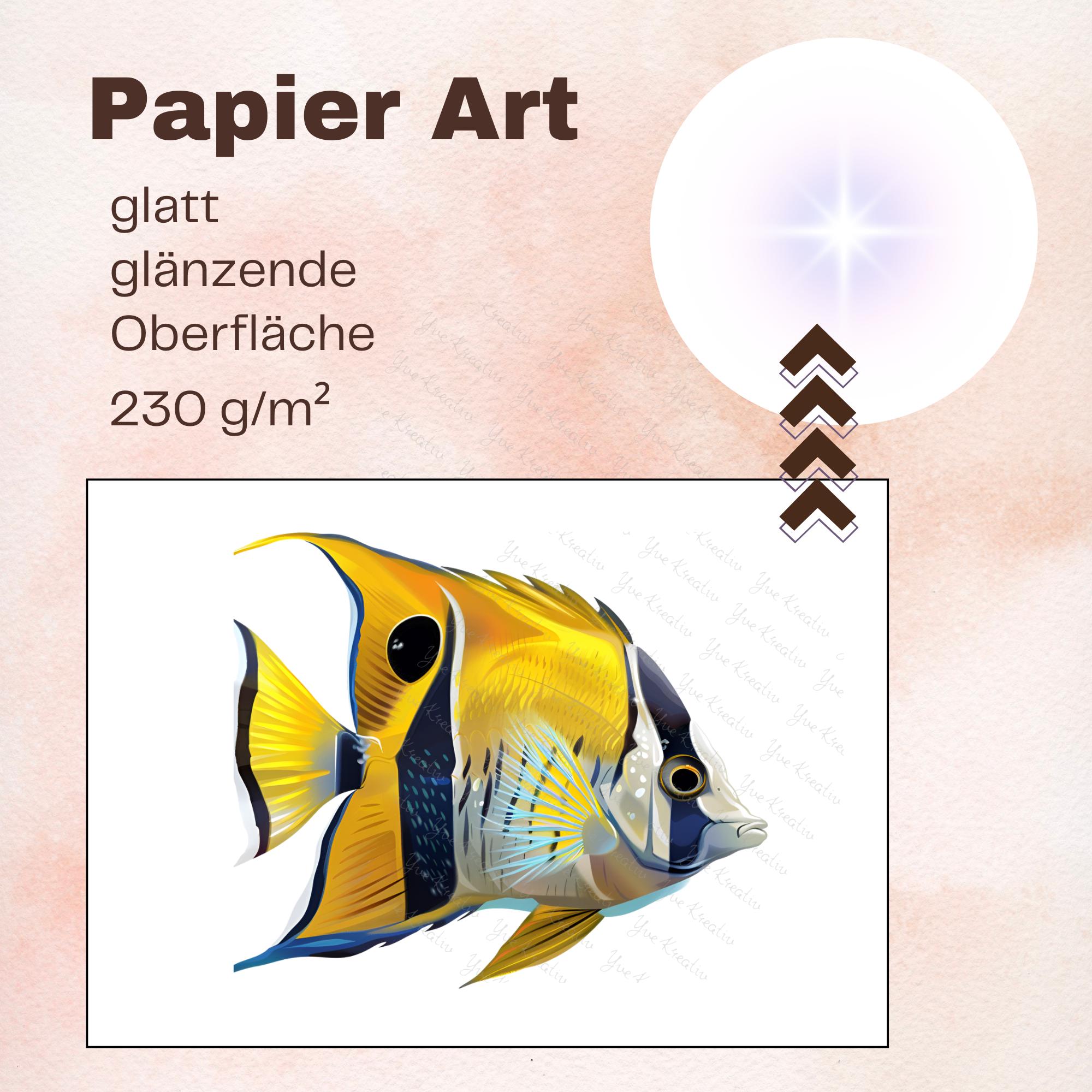 Postkarte Fisch Grußkarte Karte Südseefisch Geburtstag Motivation Aufmunterung Mitbringsel Freund Geschenk Reise #PLS PHO